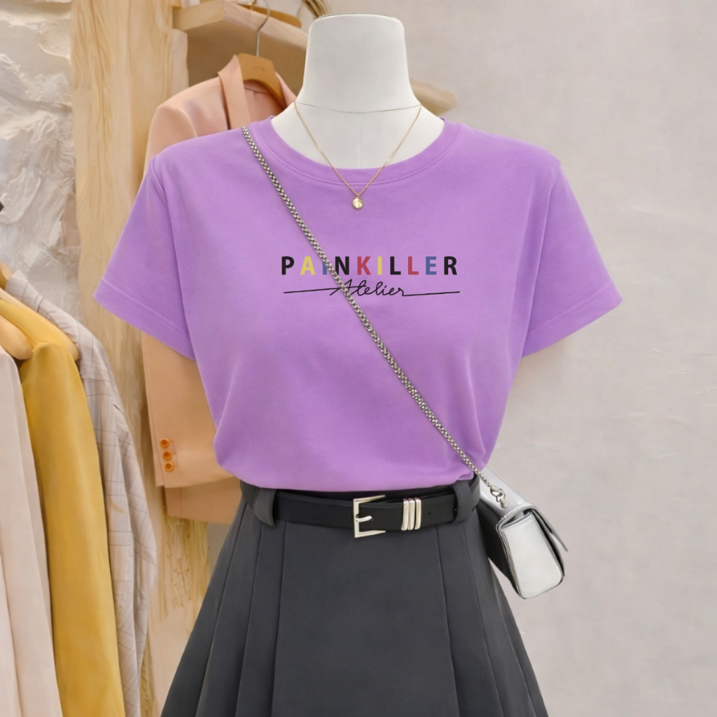 [Form vừa] Áo phông nữ dáng vừa màu tím nhiều mẫu - Loza G0440_thumbnail_0