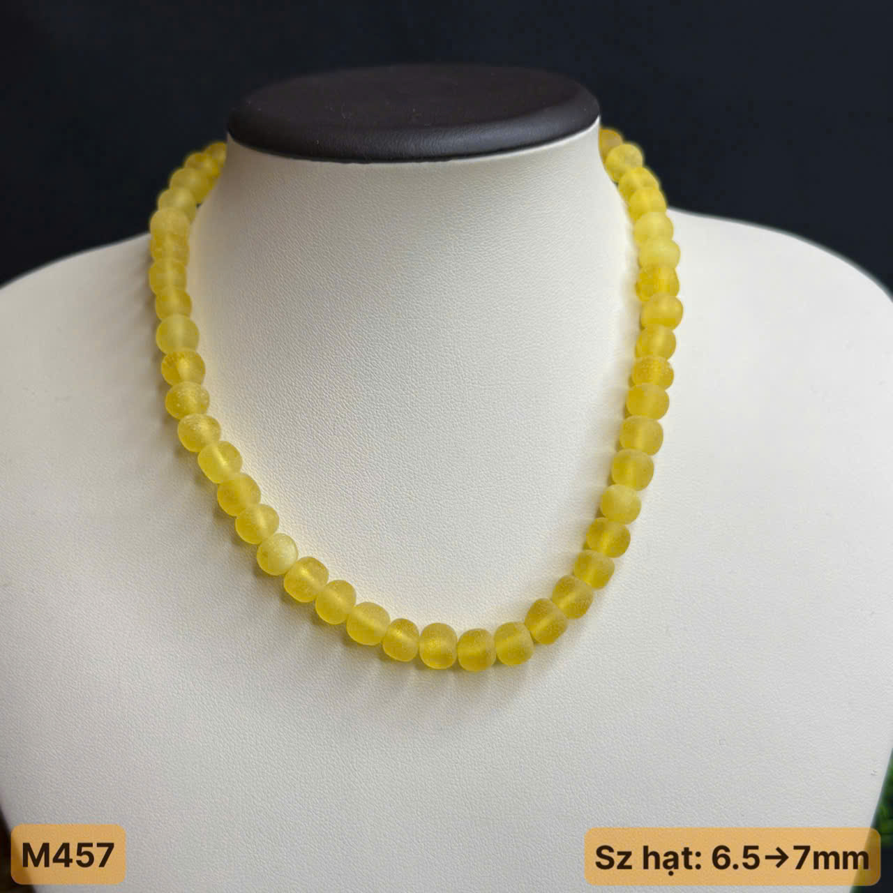 Vòng Cổ Hổ Phách Dành Cho Trẻ Em Size 36cm - M457