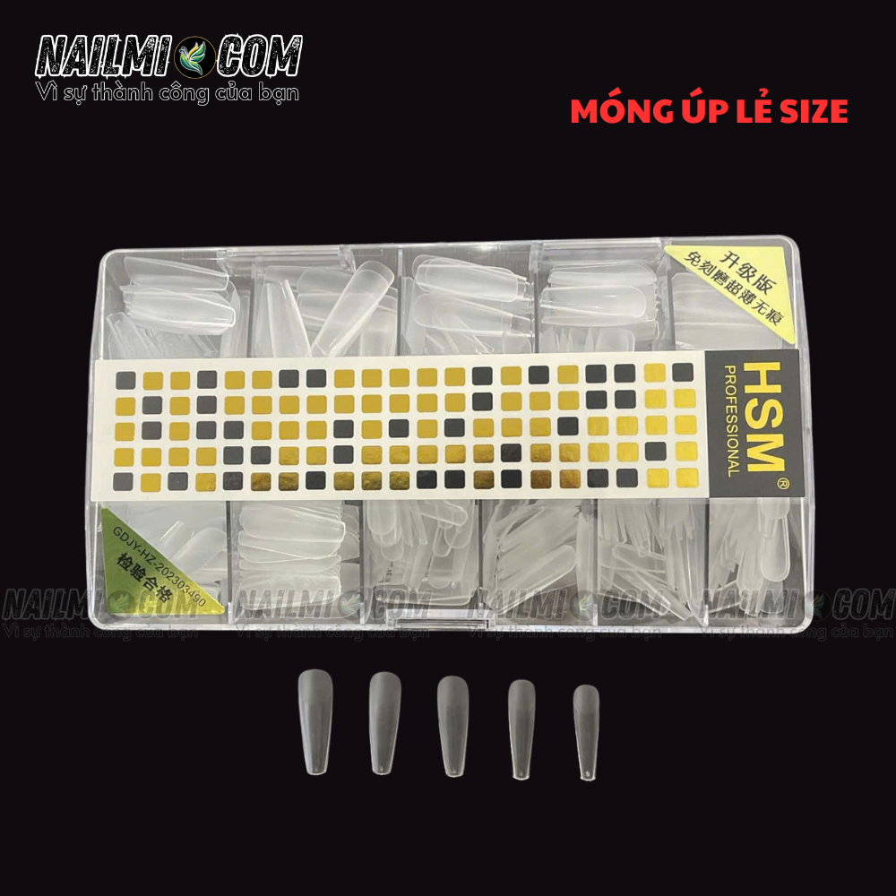 Móng úp - lẻ size - phom thang - trong nhám - L2_thumbnail_1