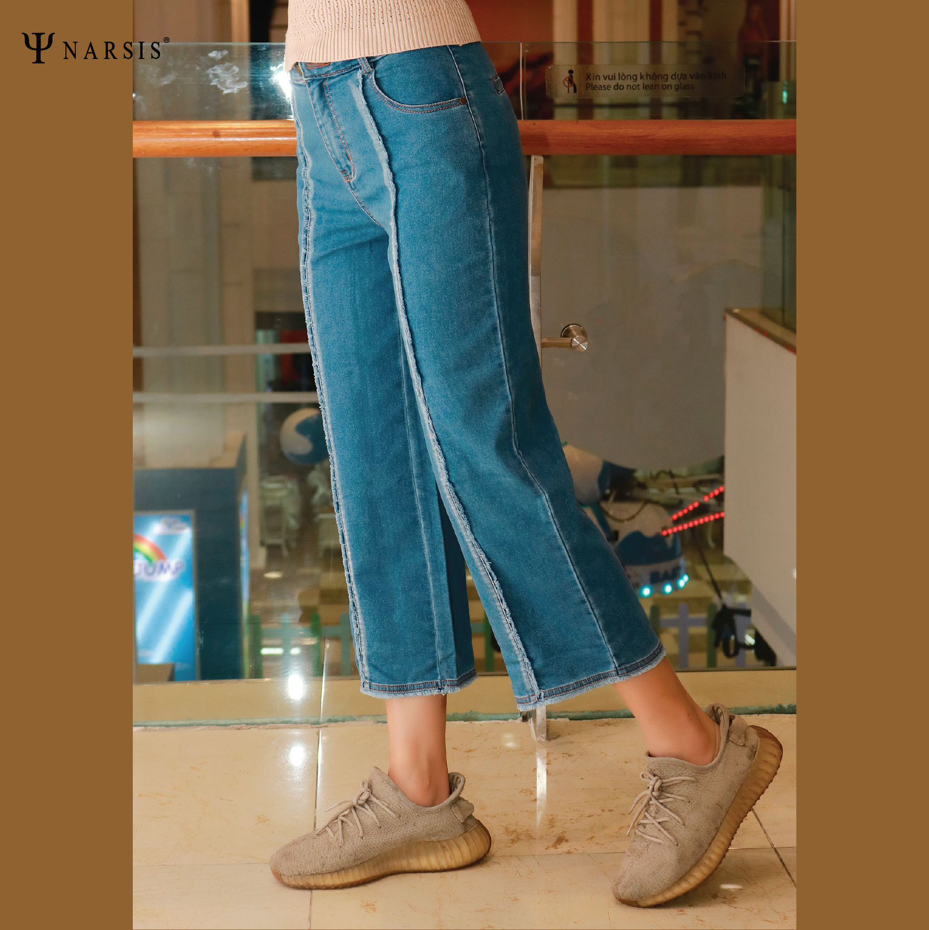 QUẦN LỬNG NỮ P9023 NARSIS CHẤT LIỆU JEAN BỀN BỈ, CÁ TÍNH, TRẺ TRUNG, THỜI TRANG, TRẺ TRUNG, THỜI ..._thumbnail_1
