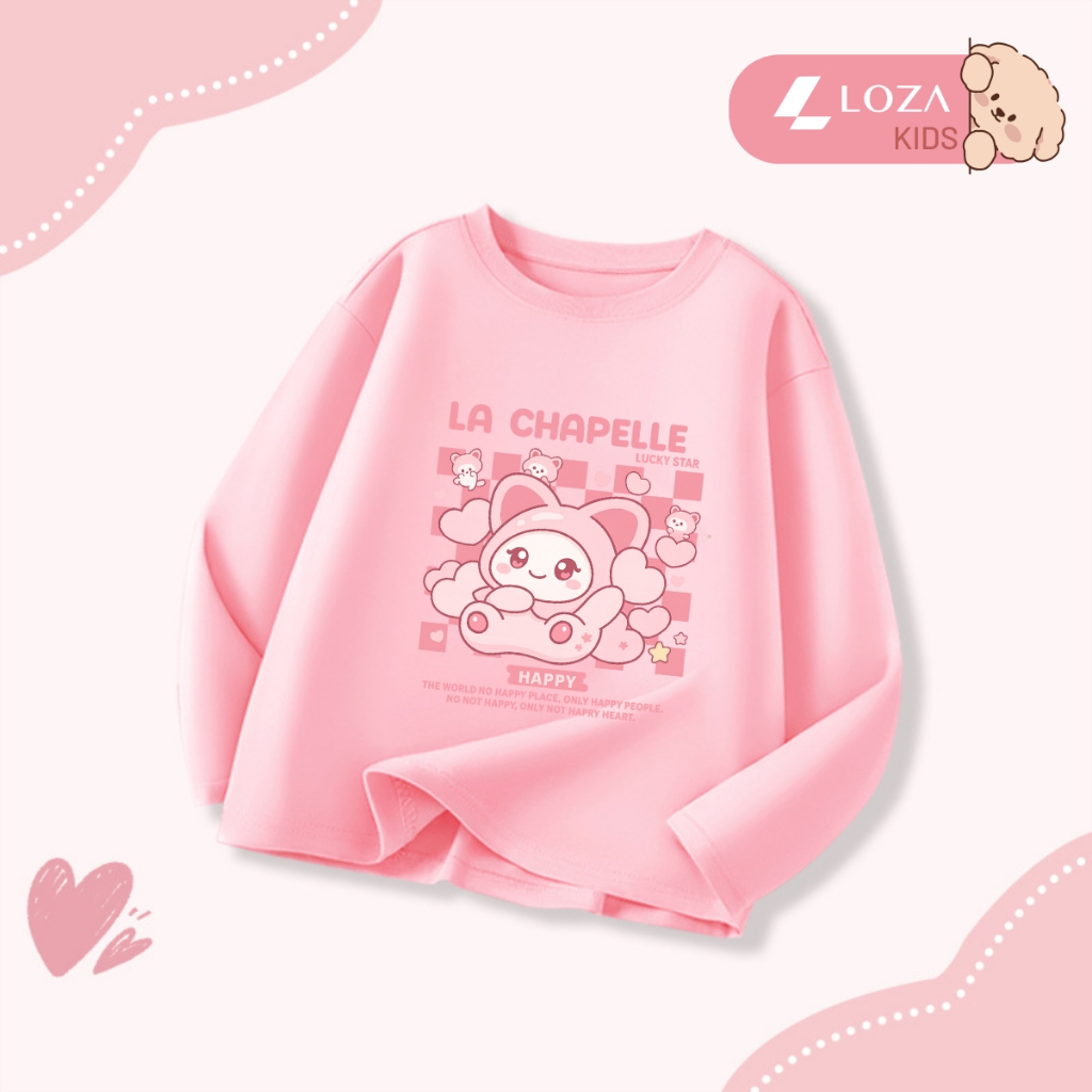 Áo thun dài tay bé gái in hình dễ thương Kuromi - Loza Kids  KT008_thumbnail_12