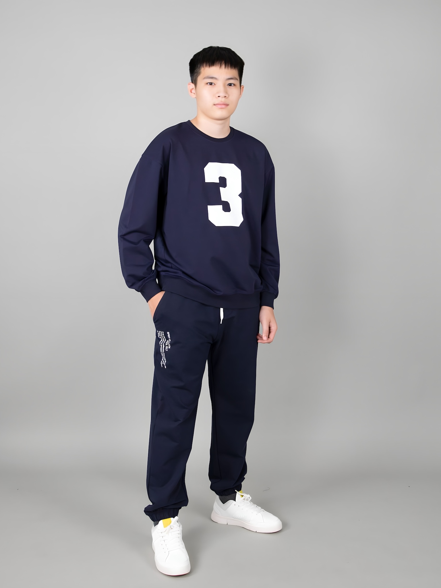 Quần nỉ bé trai màu xanh đen chun gấu_thumbnail_4