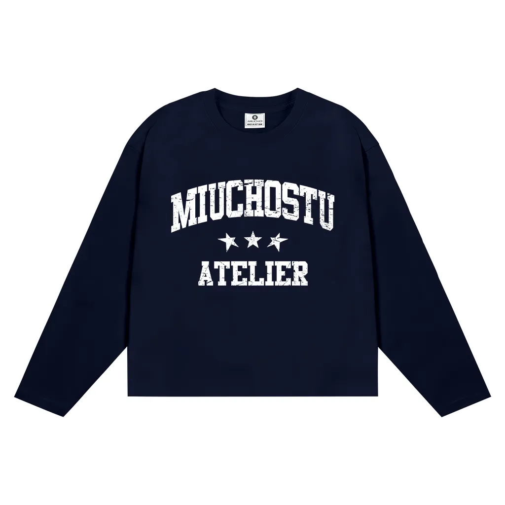 Áo thun boxy tay dài local brand Miucho Club vải cotton thoáng mát cổ tròn in mix 2676_thumbnail_12