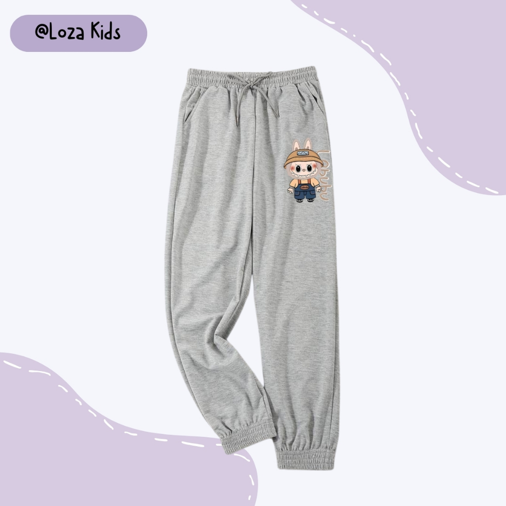 Quần dài bé trai in hình Labubu - Quần thu đông bé trai size 15-40kg Loza Kids QTU001_thumbnail_7