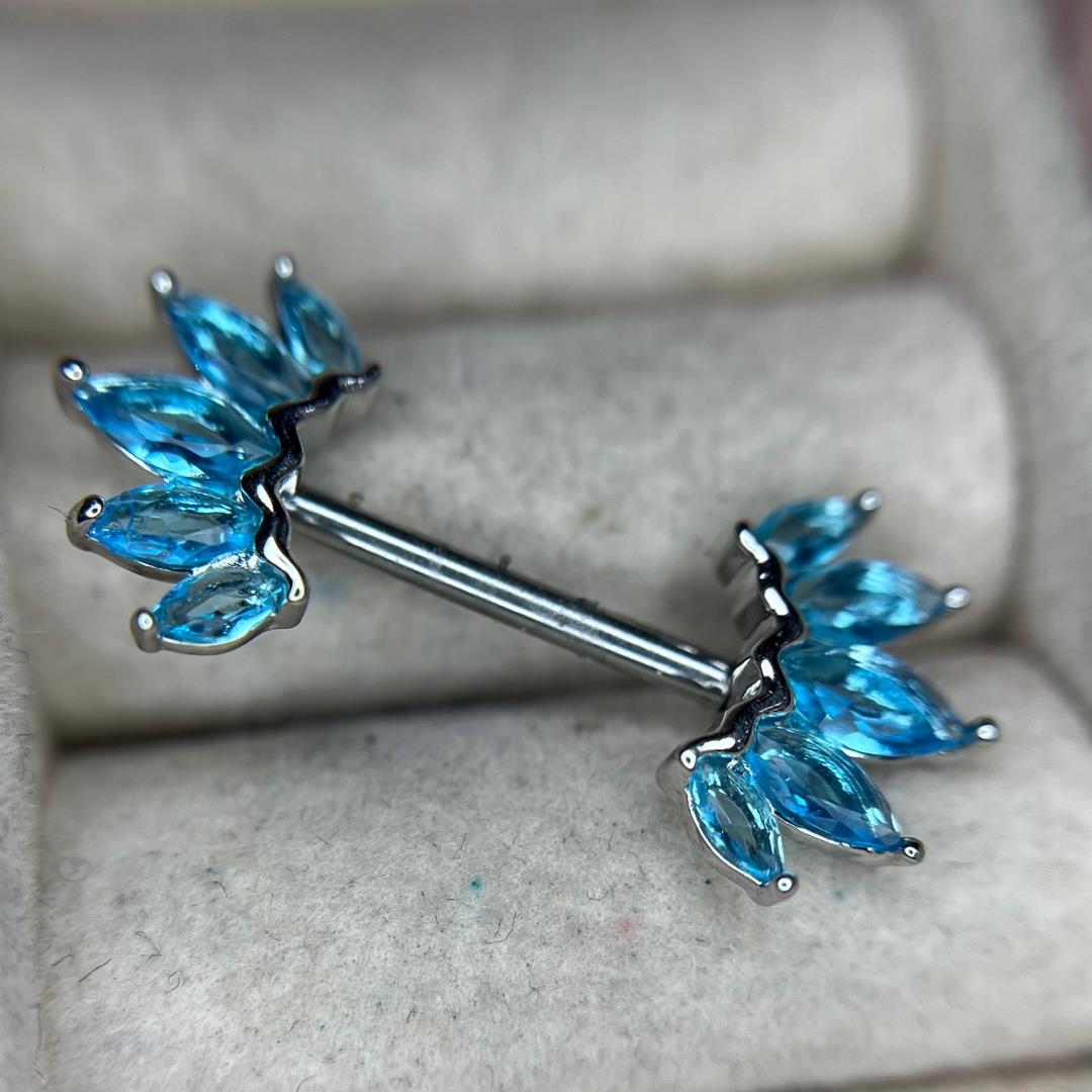 Khuyên ti kiểu 2 cánh 5 lá đá xanh biển._thumbnail_1