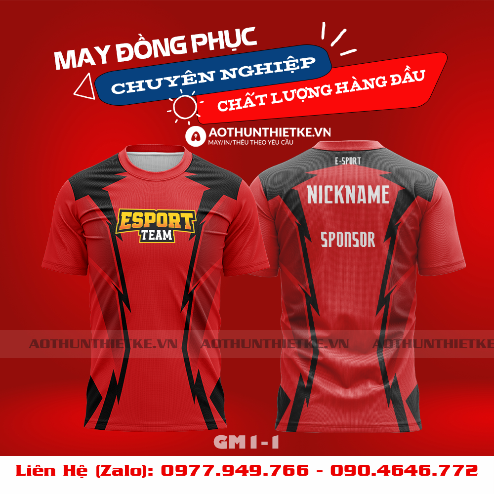Mẫu Áo Game Thủ Esports Thiết Kế - TKGM104