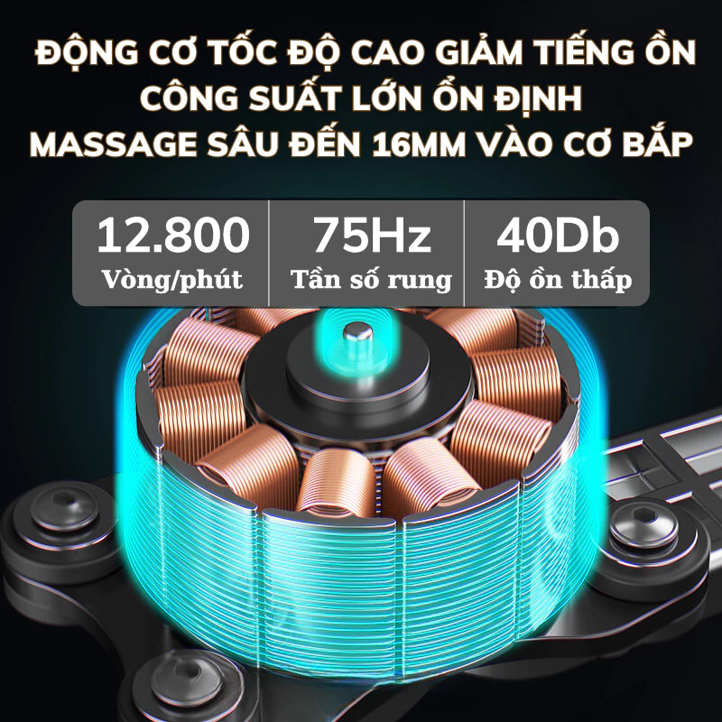 Súng Massage Cầm Tay NMI Mart Giảm Đau Nhức Hiệu Quả, Đấm Lưng Trị Liệu_thumbnail_6