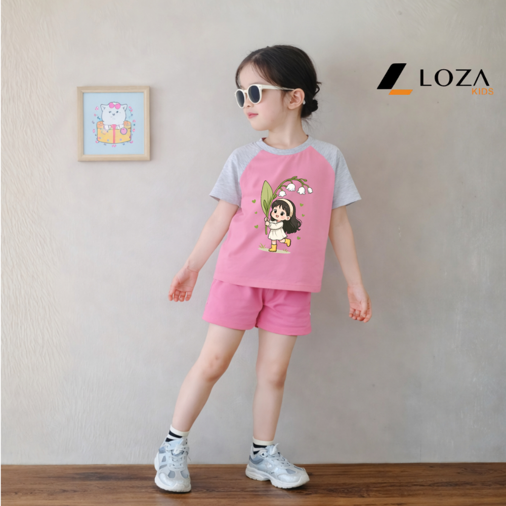 [XẢ KHO SIZE 140] Bộ đồ cho bé gái nhiều mẫu - Quần áo bé gái từ 26-30kg - Loza Kids XB006_thumbnail_11
