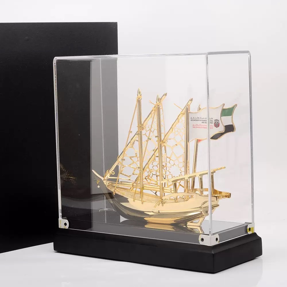 Qùa tặng thuyền mô hình thuận buồm xuôi gió  mạ vàng cao cấp _thumbnail_5