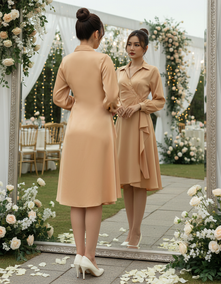 Đầm xòe chữ A cổ sơ mi_thumbnail_5