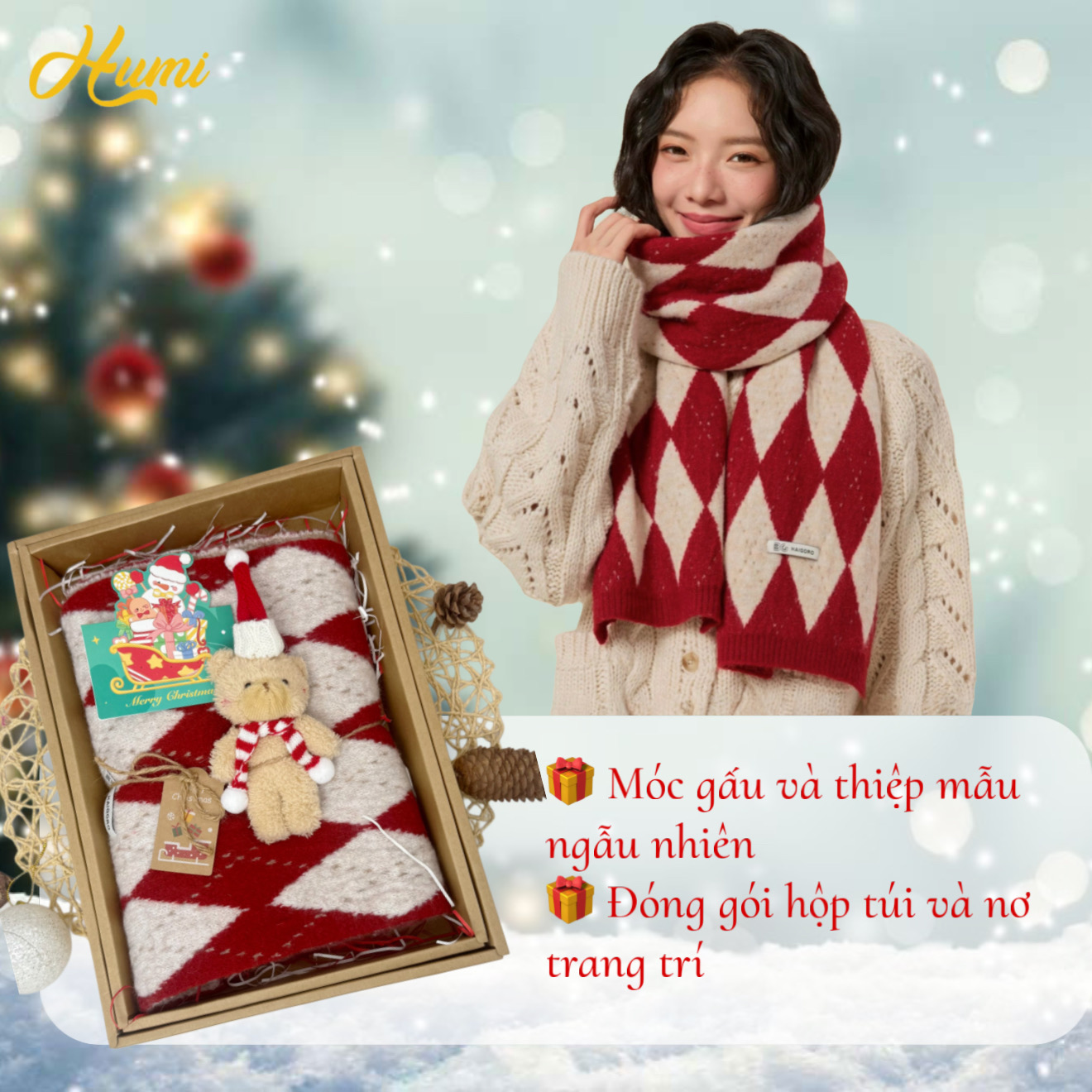 SET QUÀ KHĂN LEN KẺ (NO-LK45)