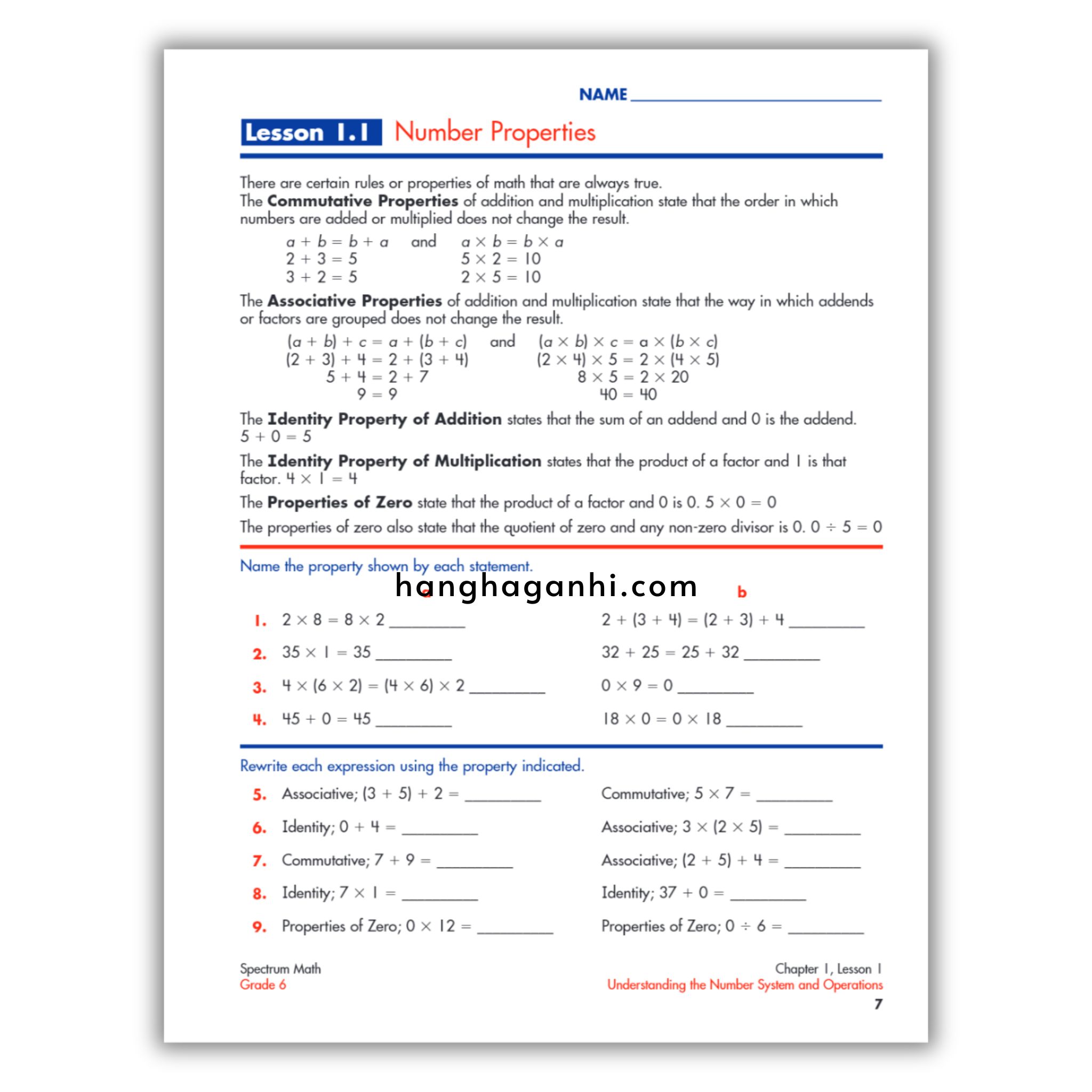 Spectrum Math Workbook Grade 6 - Sách Toán Tiếng Anh cho bé lớp 6_thumbnail_9