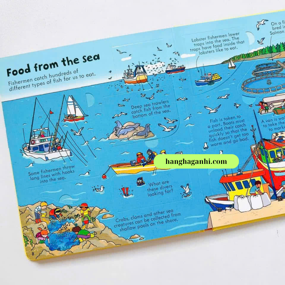 Sách lật mở Usborne Look inside Food_thumbnail_3