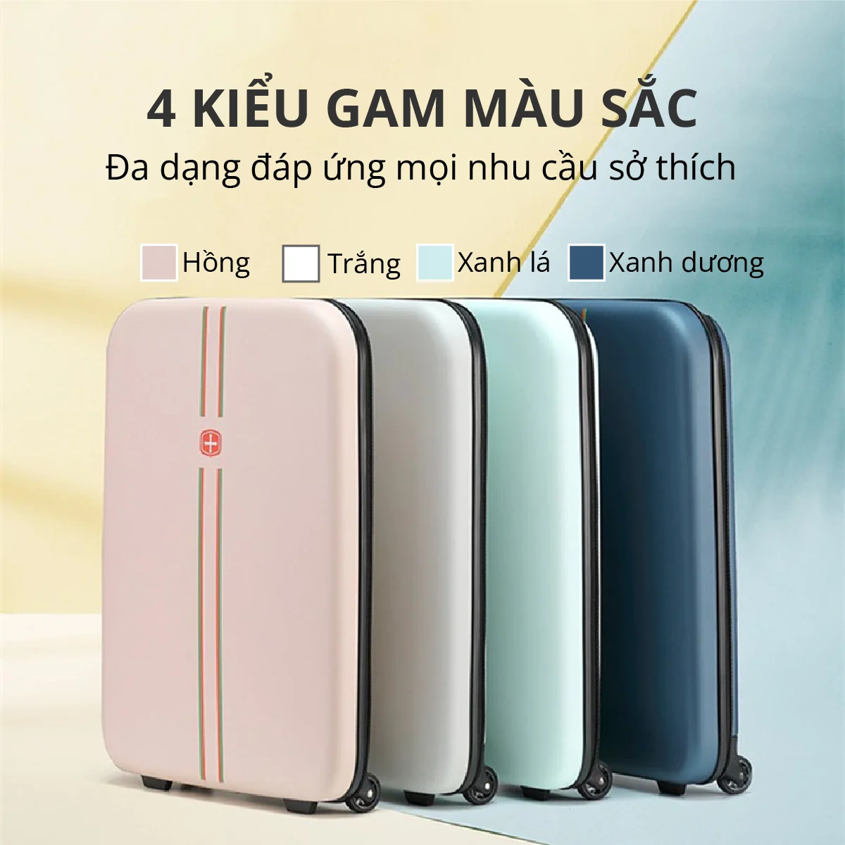 Vali du lịch xếp gọn tiết kiệm không gian Kachi MK355/MK356 size 20