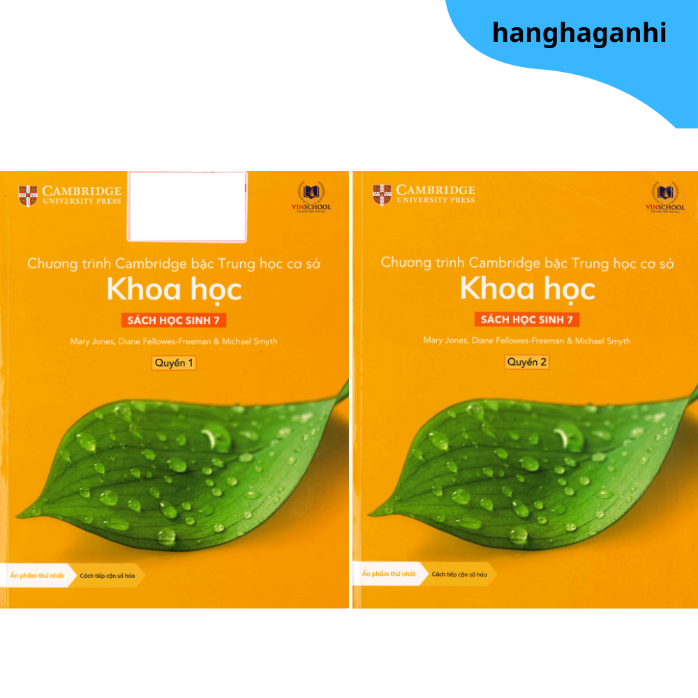 Cambridge Song Ngữ bậc Trung học – KHOA HỌC – Sách học 7 – Quyển 1&2