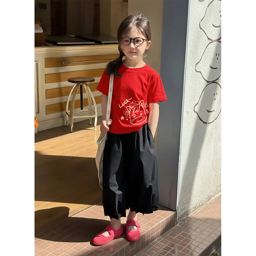 Áo thun bé gái Kado vải cotton thoáng mát hình ngựa hoạt hình đáng yêu 2954_thumbnail_4