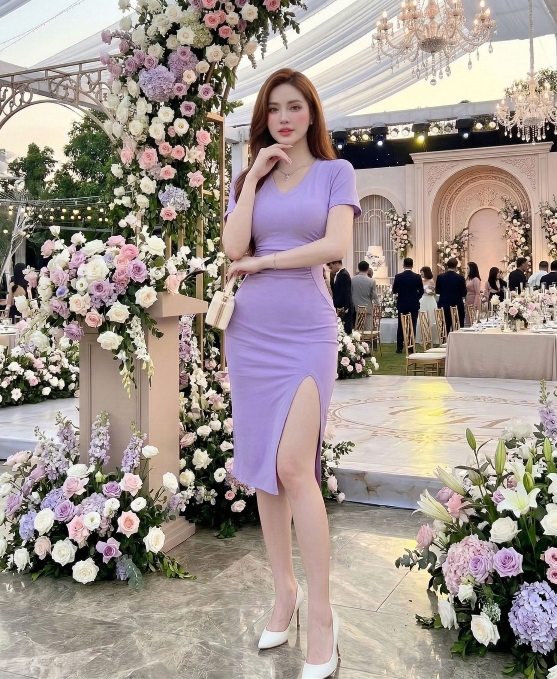 Đầm Boby cổ tim tay con nhún eo tôn dáng_thumbnail_4