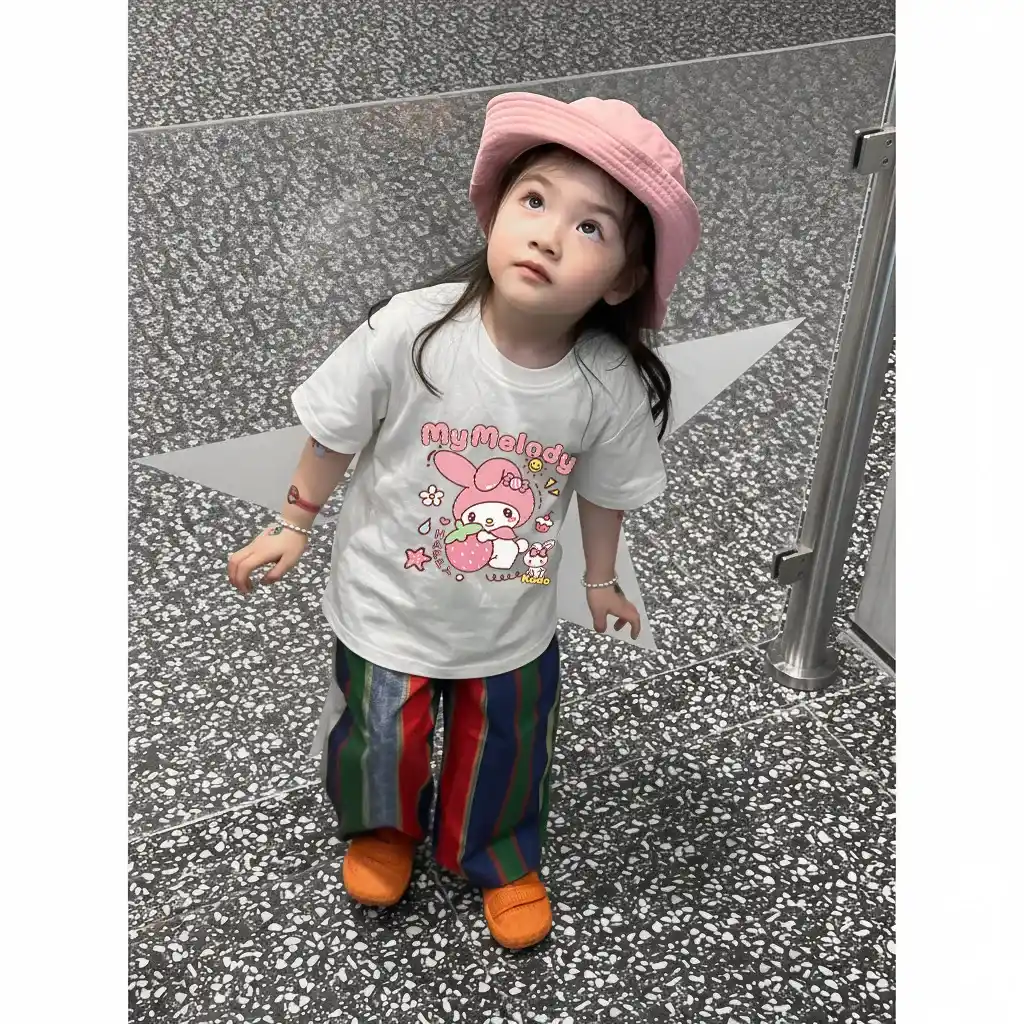 Áo thun cho bé Kado vải cotton thoáng mát tay ngắn cổ tròn hình in siêu cute 2868_thumbnail_3