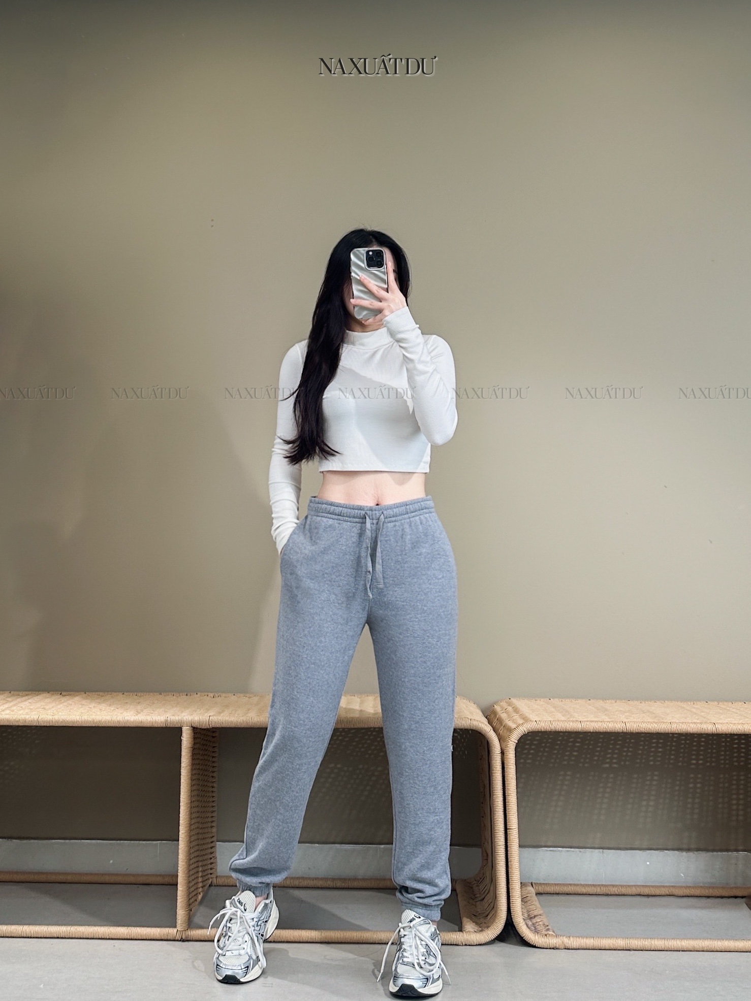 Set 2 Quần jogger màu xám - Q192 (SALE)