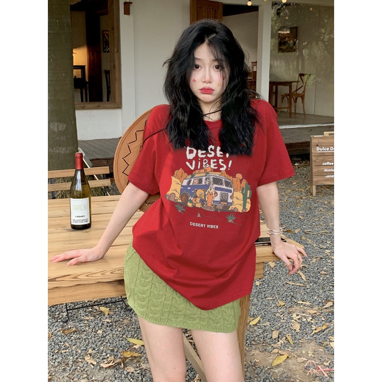 Áo thun nữ tay lỡ form rộng đẹp chất vải cotton mềm mại local brand Miucho AT298 in graphic_thumbnail_3