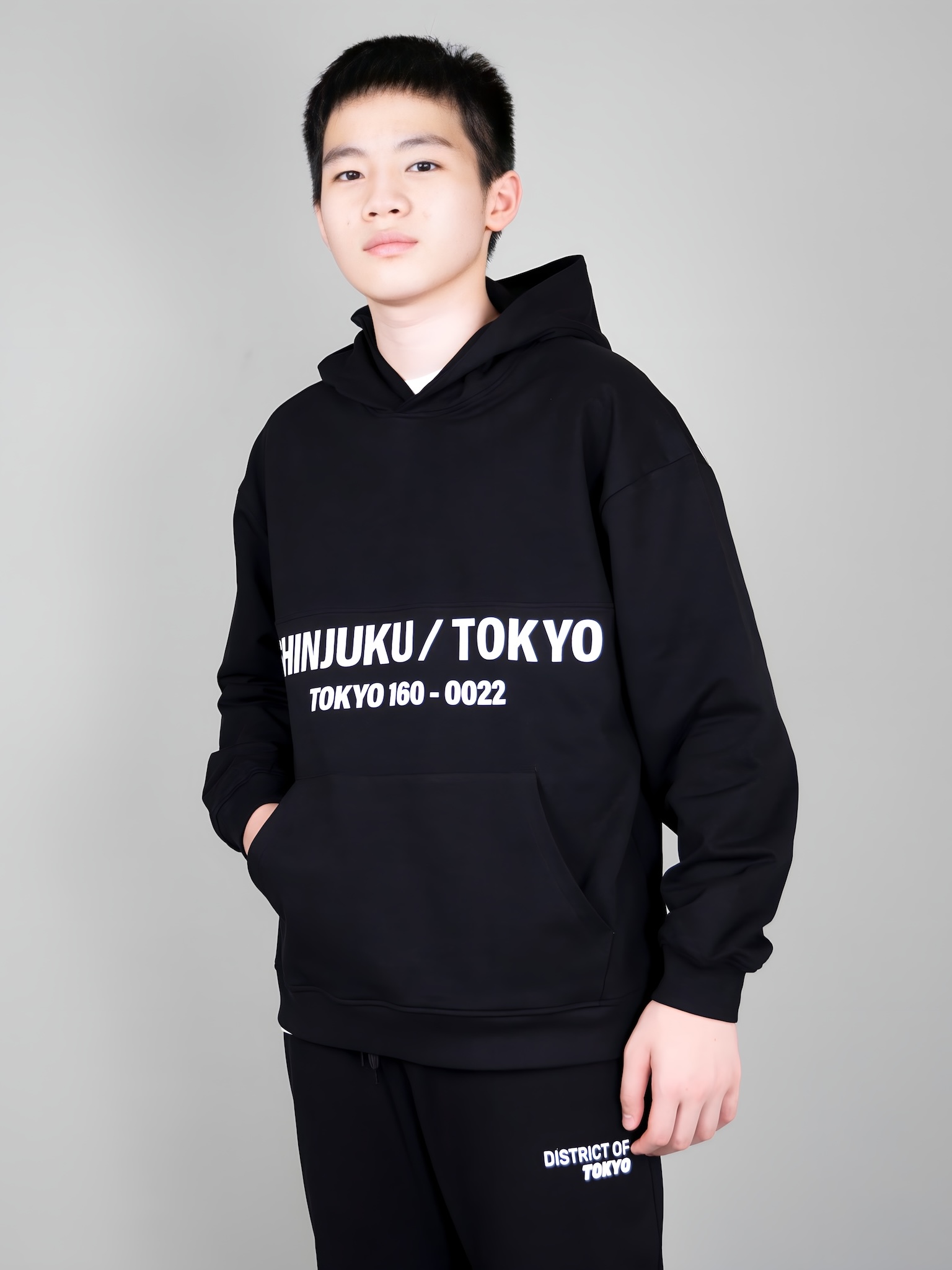 Áo nỉ hoodie đen chữ trắng TOKYO_thumbnail_1