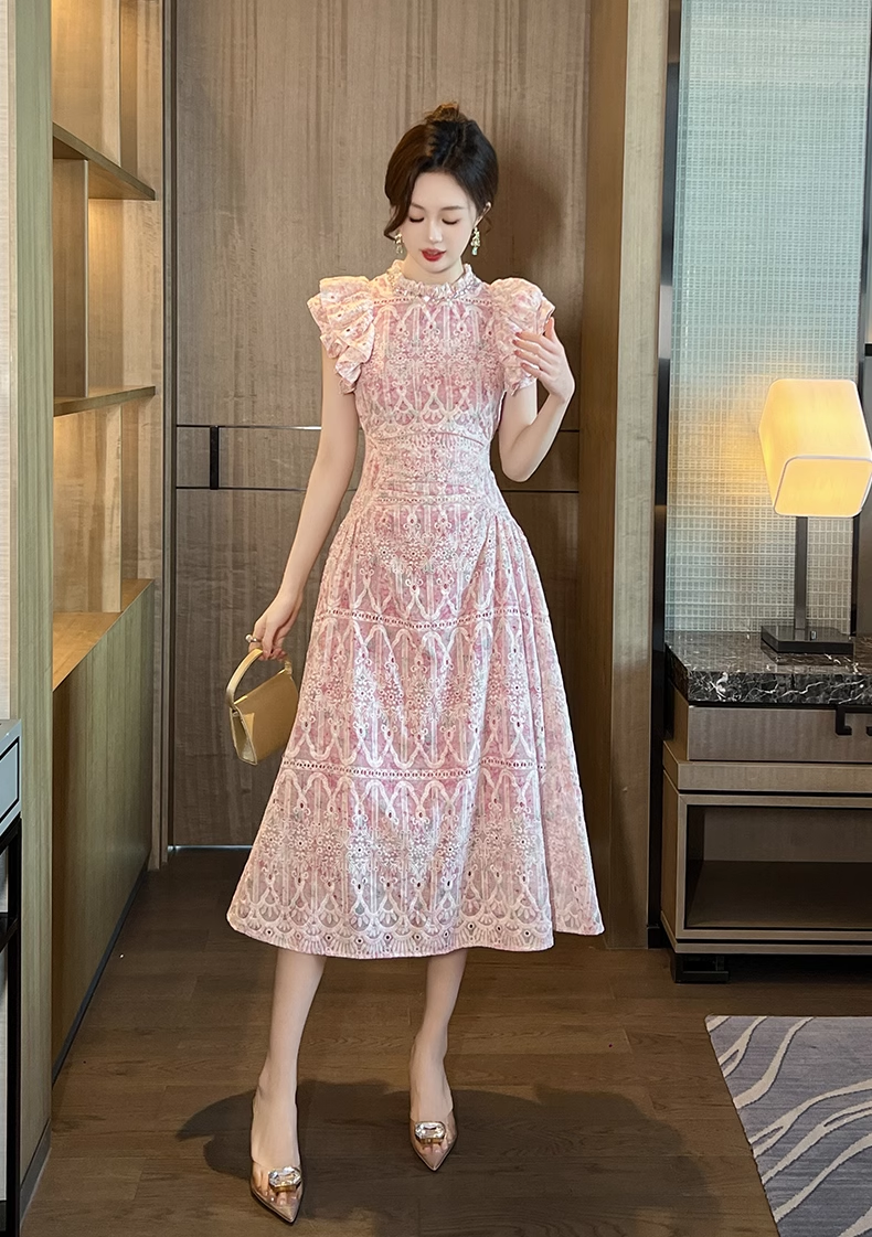 15761-Đầm xòe tiểu thư tay con bèo tầng ( thô thêu)_thumbnail_0