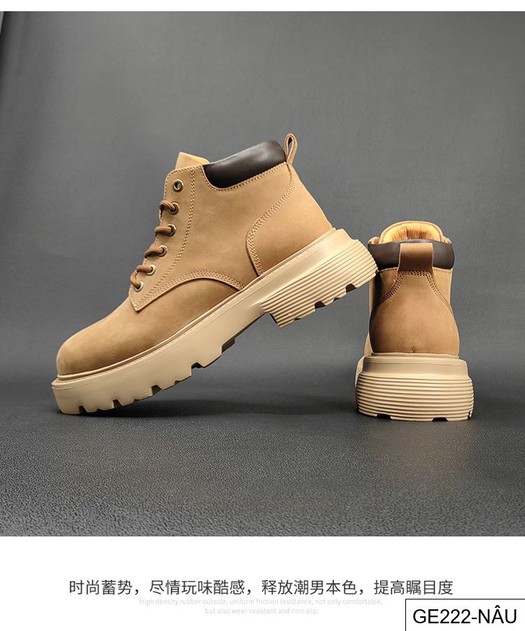 GE222 - Bốt Martin da thật cho Nam, Giày mẫu mới mùa thu, Bốt Da thường ngày Da bò lớp đầu, bốt ngoài trời dễ phối phong cách Anh, nam_thumbnail_5