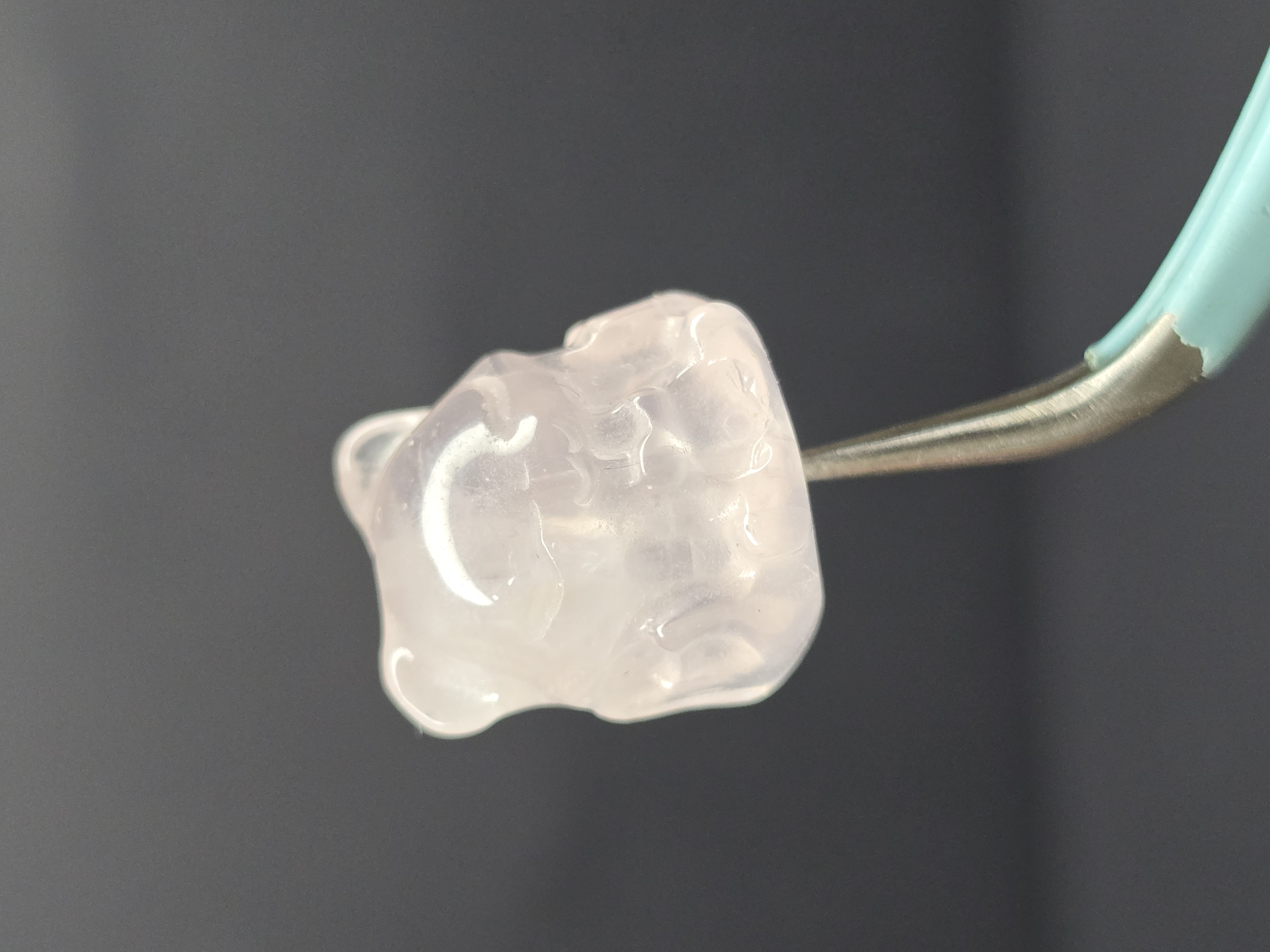 Charm Hạt Lẻ Thạch Anh Hồng - Hồ Ly Cửu Vỹ Cả Khối (Đã Xỏ Lỗ - Bán Lẻ 1 Viên)