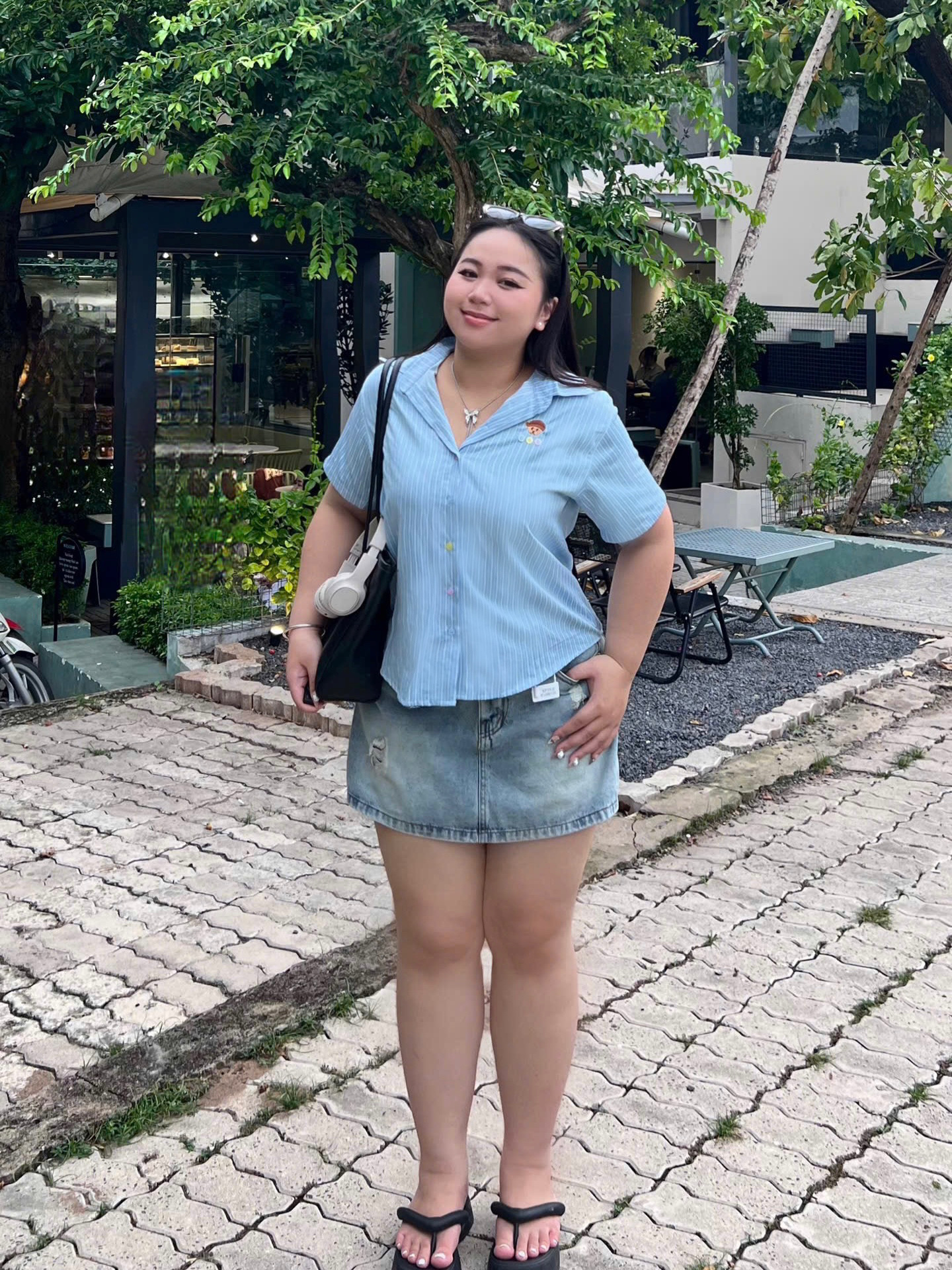 BIGSIZE- Quần váy jean thêu cún T- QVJ2108_thumbnail_4