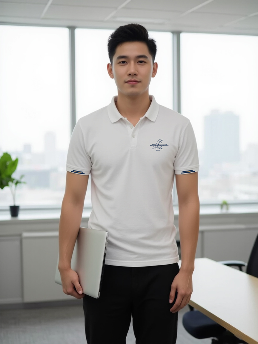 Áo polo nam form vừa 1927 Miucho Iconic vải cá sấu đứng form thoáng mát in basic_thumbnail_6