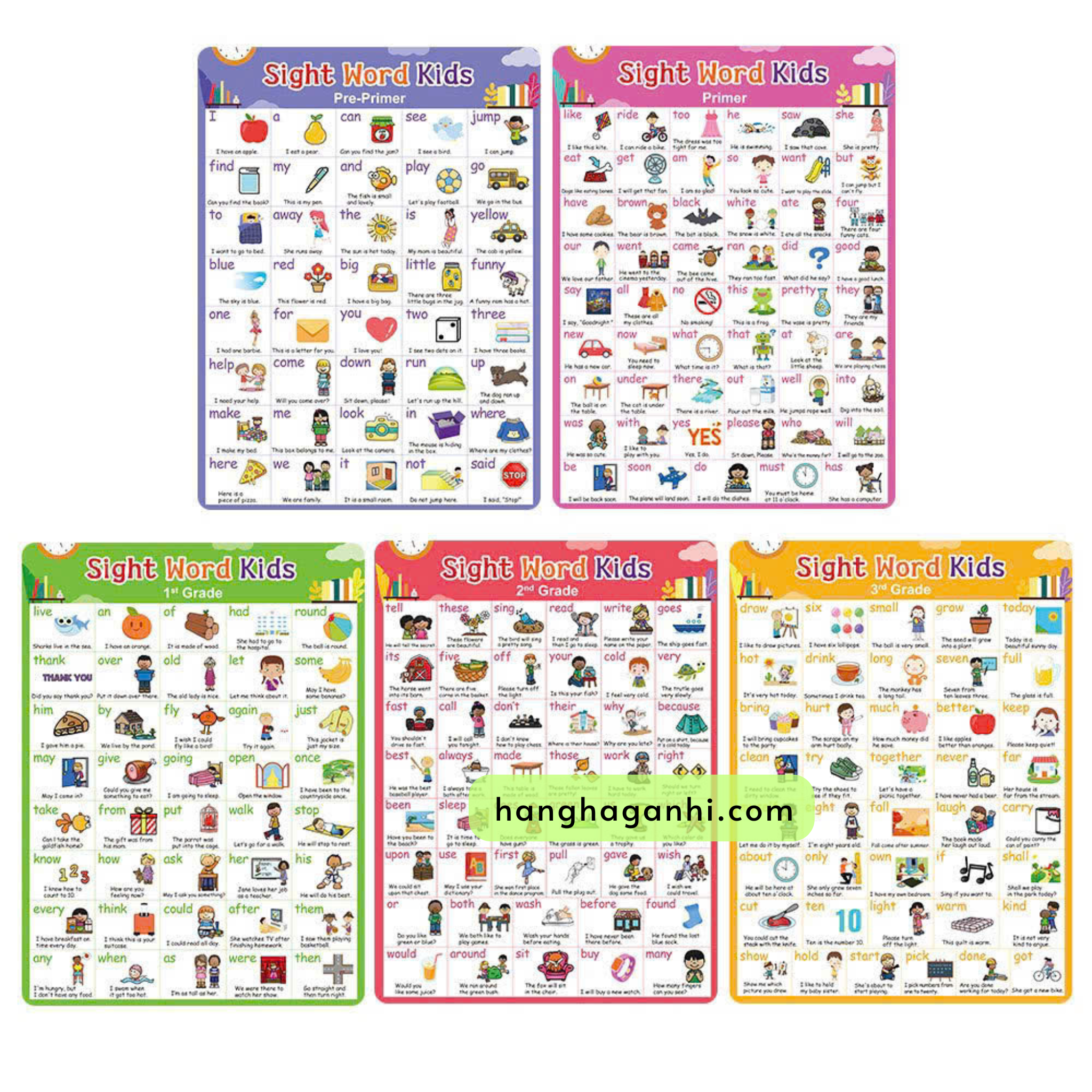 Tranh treo tường dạy bé học 220 Sightwords_thumbnail_8