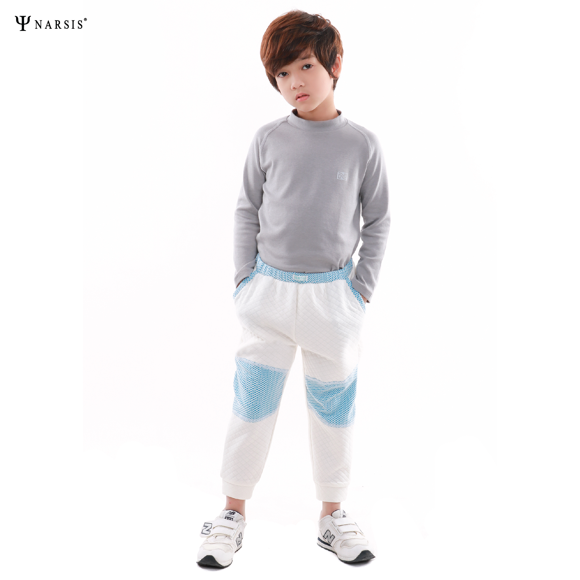 QUẦN THU ĐÔNG BÉ TRAI KG9006 NARSIS CHẤT LIỆU THOÁNG MÁT, DỄ CHỊU, THOẢI MÁI CẢ NGÀY, DỄ VẬN ĐỘNG_thumbnail_2