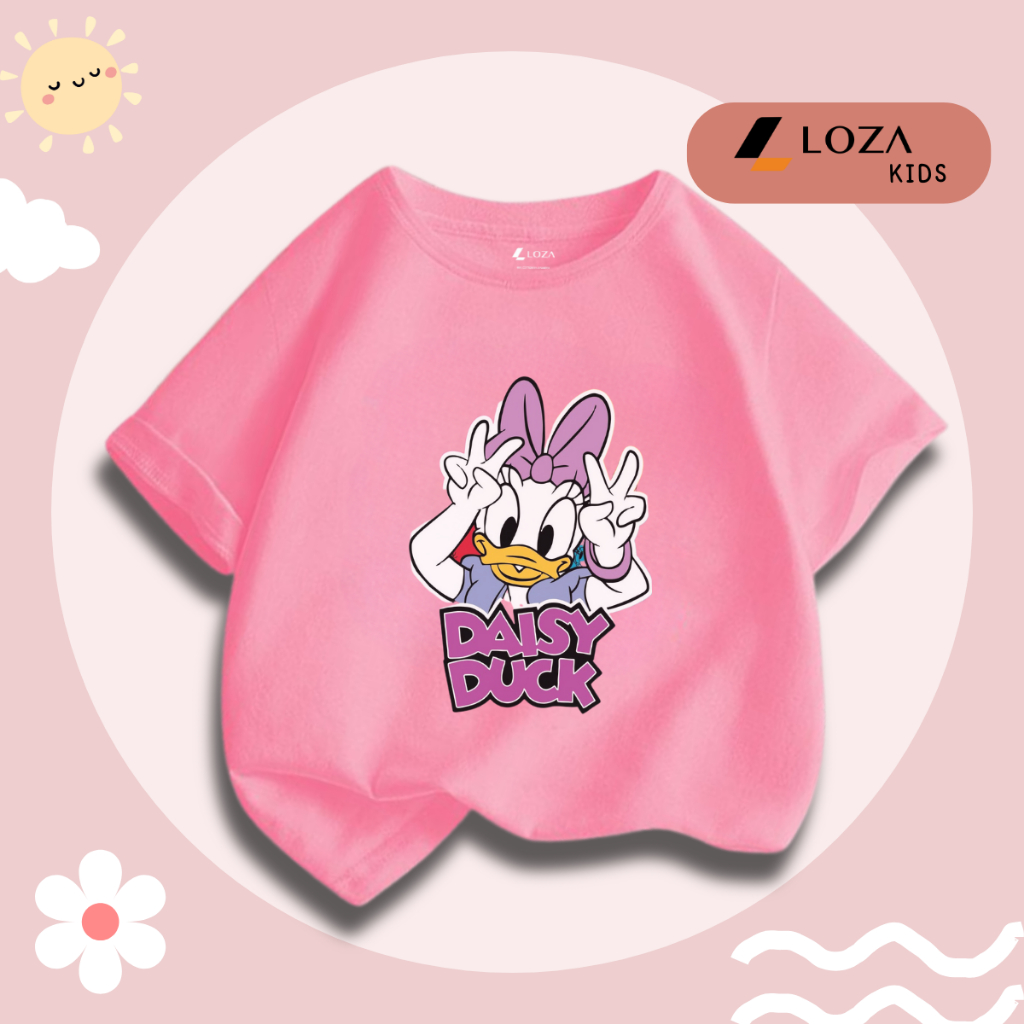 Áo thun bé gái in hình Mickey Vịt Donal - Loza Kids Mã CA005_thumbnail_11