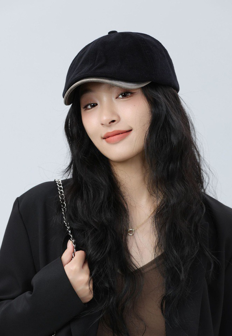 Mũ beret vải nhung tăm nam & nữ HZ2440_thumbnail_3