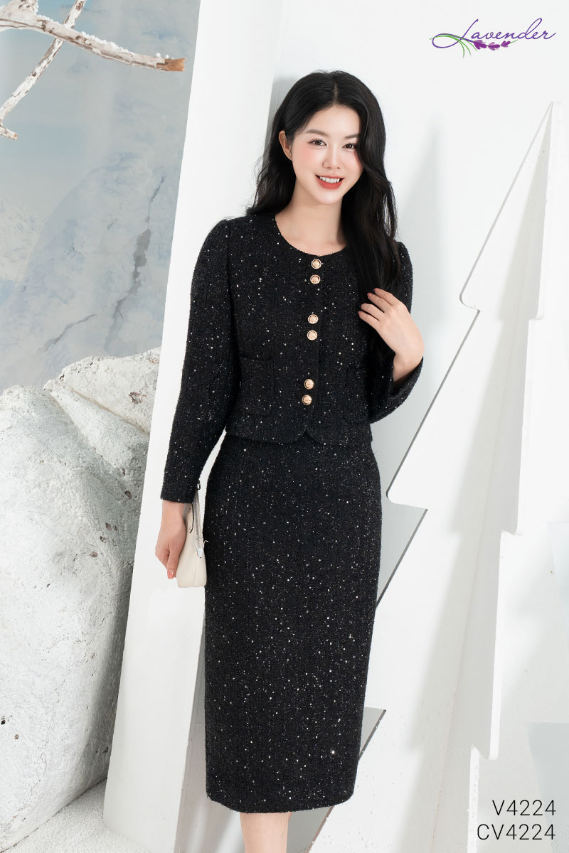 Áo dạ tweed cúc đôi V4224_thumbnail_9