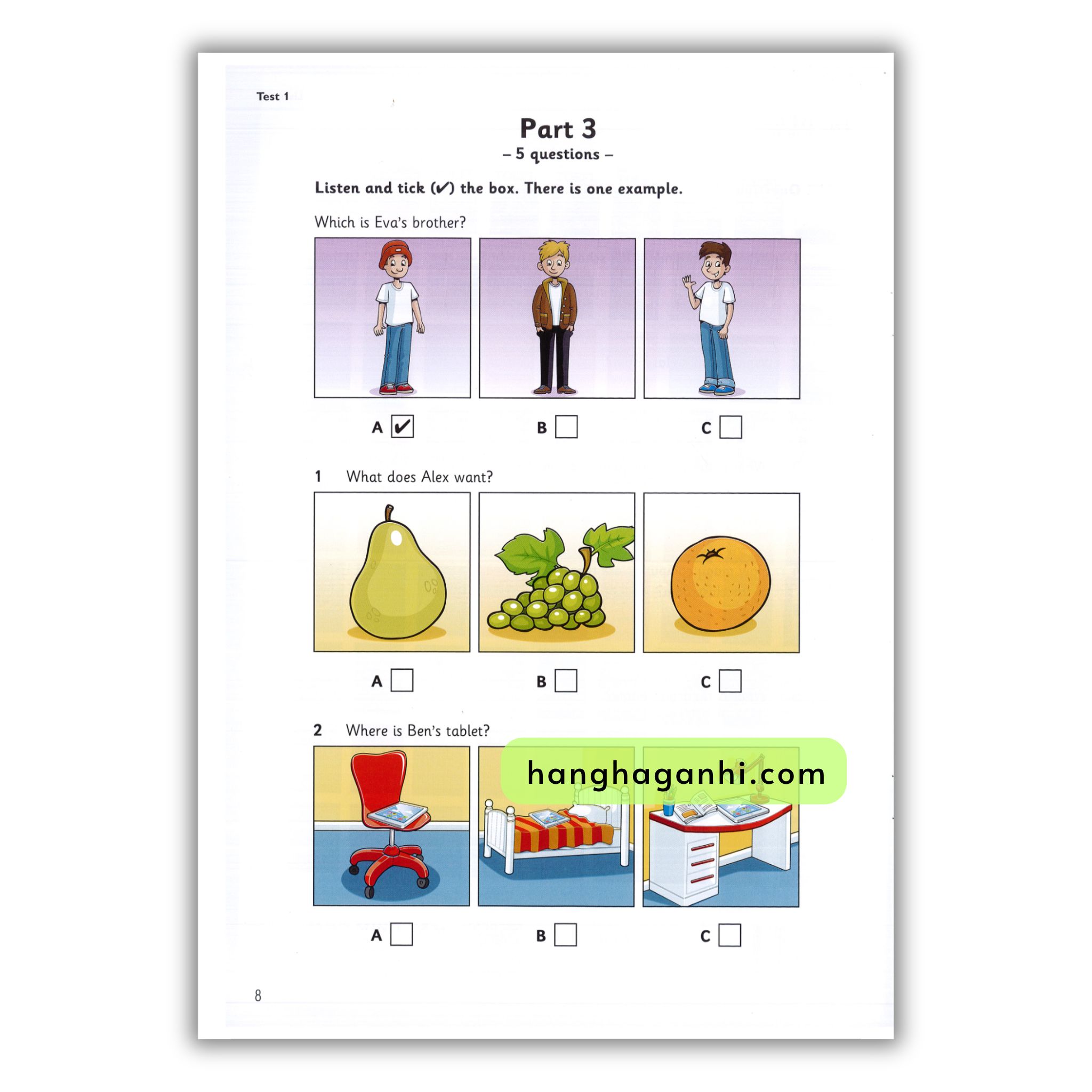 Bộ 4 cuốn Starters bản mới nhất 2018-2020 Kèm file nghe và đáp án, BẢN ĐẸP, Flashcard cắt rời tương tác, kèm hướng dẫn học_thumbnail_5