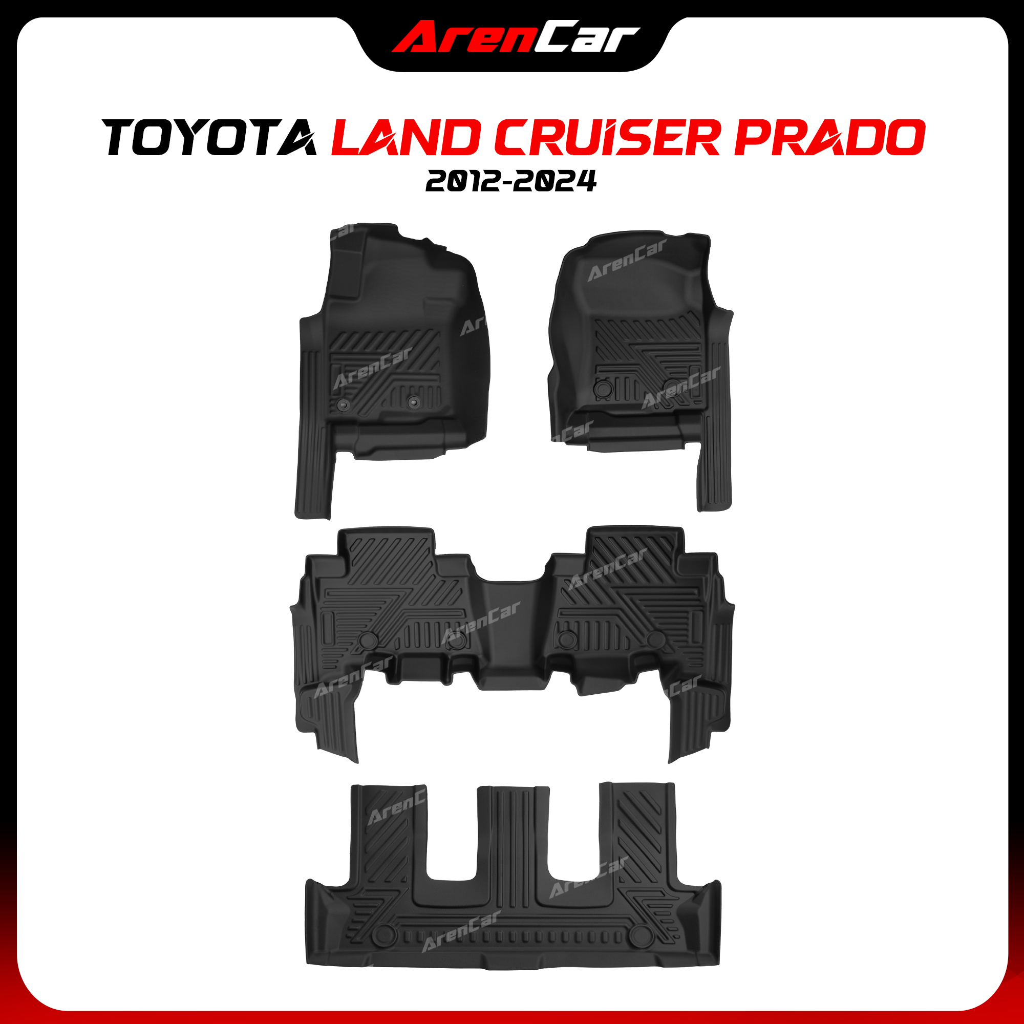 Thảm Lót Sàn Ô Tô TPE Nhựa Đúc Toyota Land Cruiser