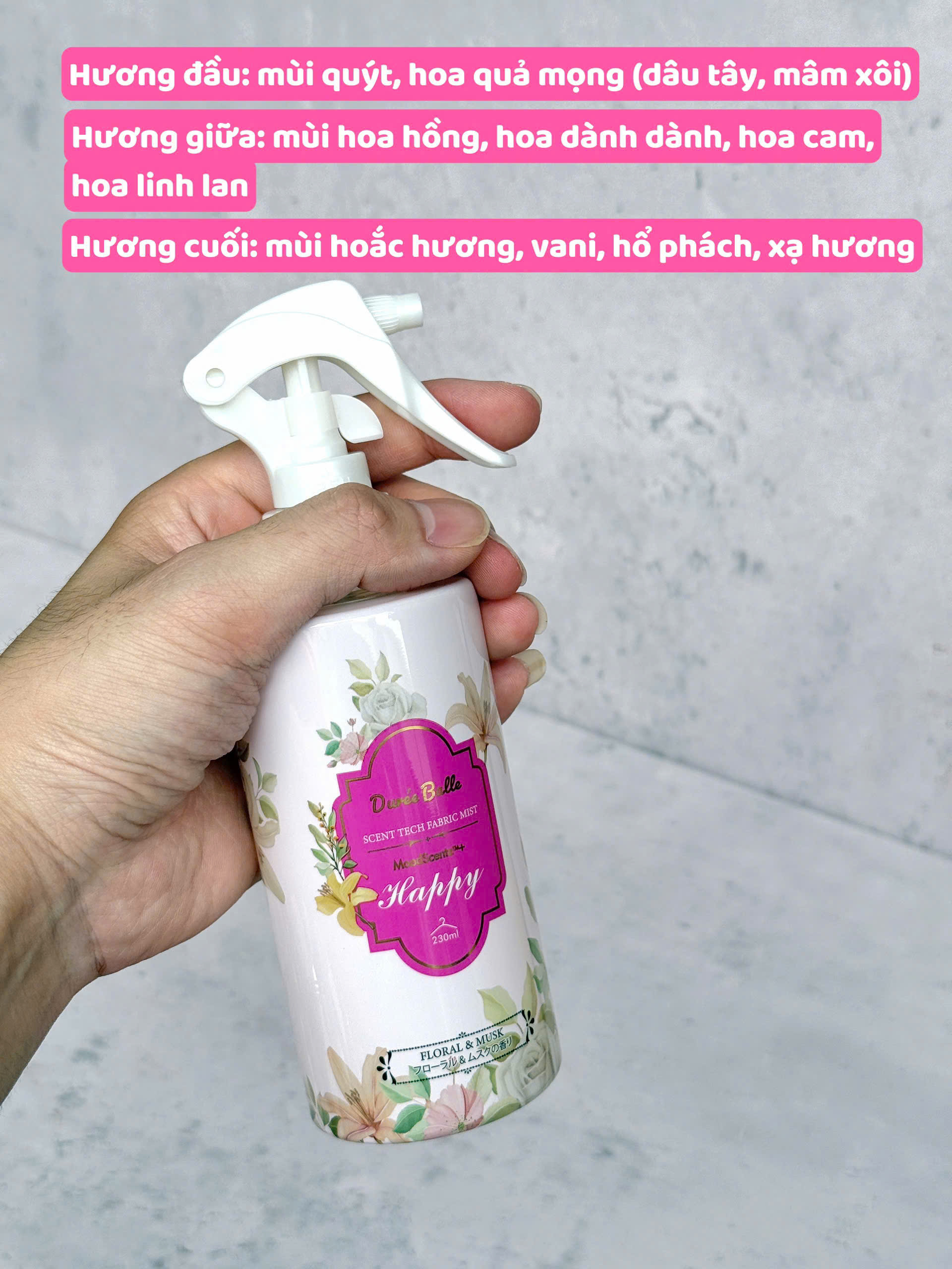 Nước Hoa Quần Áo Duree Balle Chai 250ml_thumbnail_2