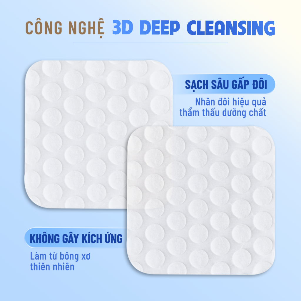 [CALLA] Bông tẩy trang Calla sạch sâu (xanh lá)