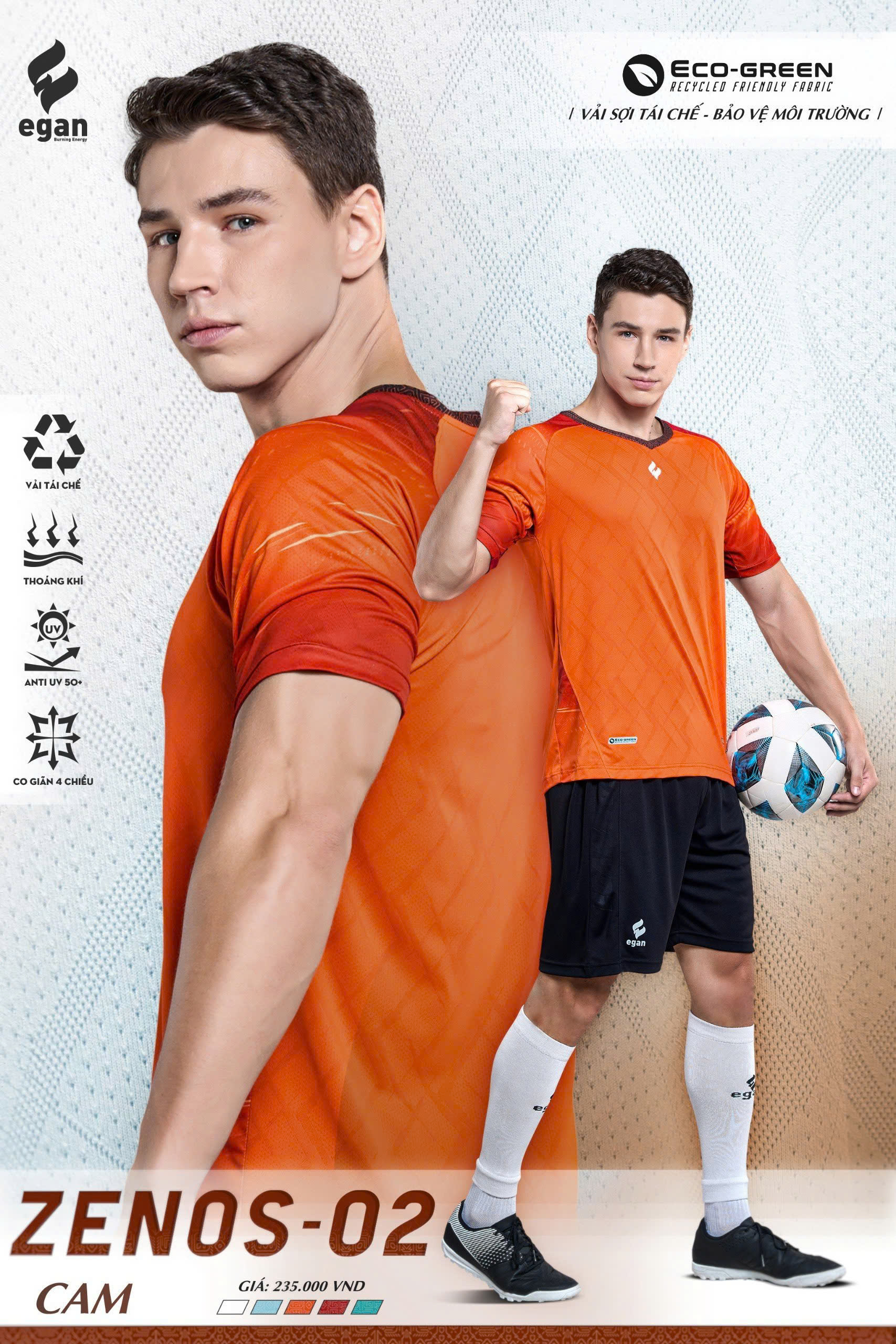 Bộ bóng đá không logo Egan Zenos 02 (CHỈ NHẬN ĐẶT TỪ 6 BỘ)