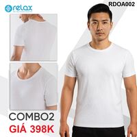 CB2.RDOA002 COMBO 2 ÁO THUN LÓT NAM TAY NGẮN RDOA002