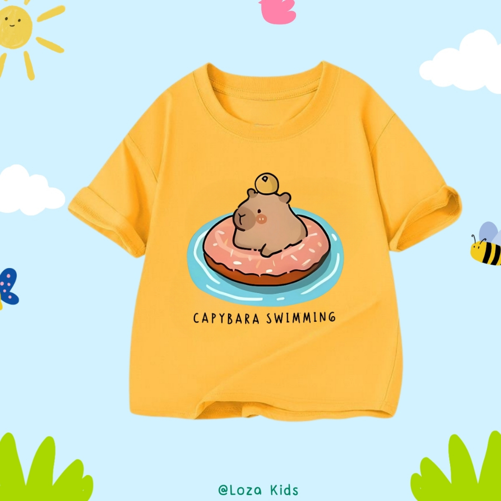Áo phông cho bé in hình CapyBara nhiều mẫu - Loza Kids  AT024_thumbnail_7