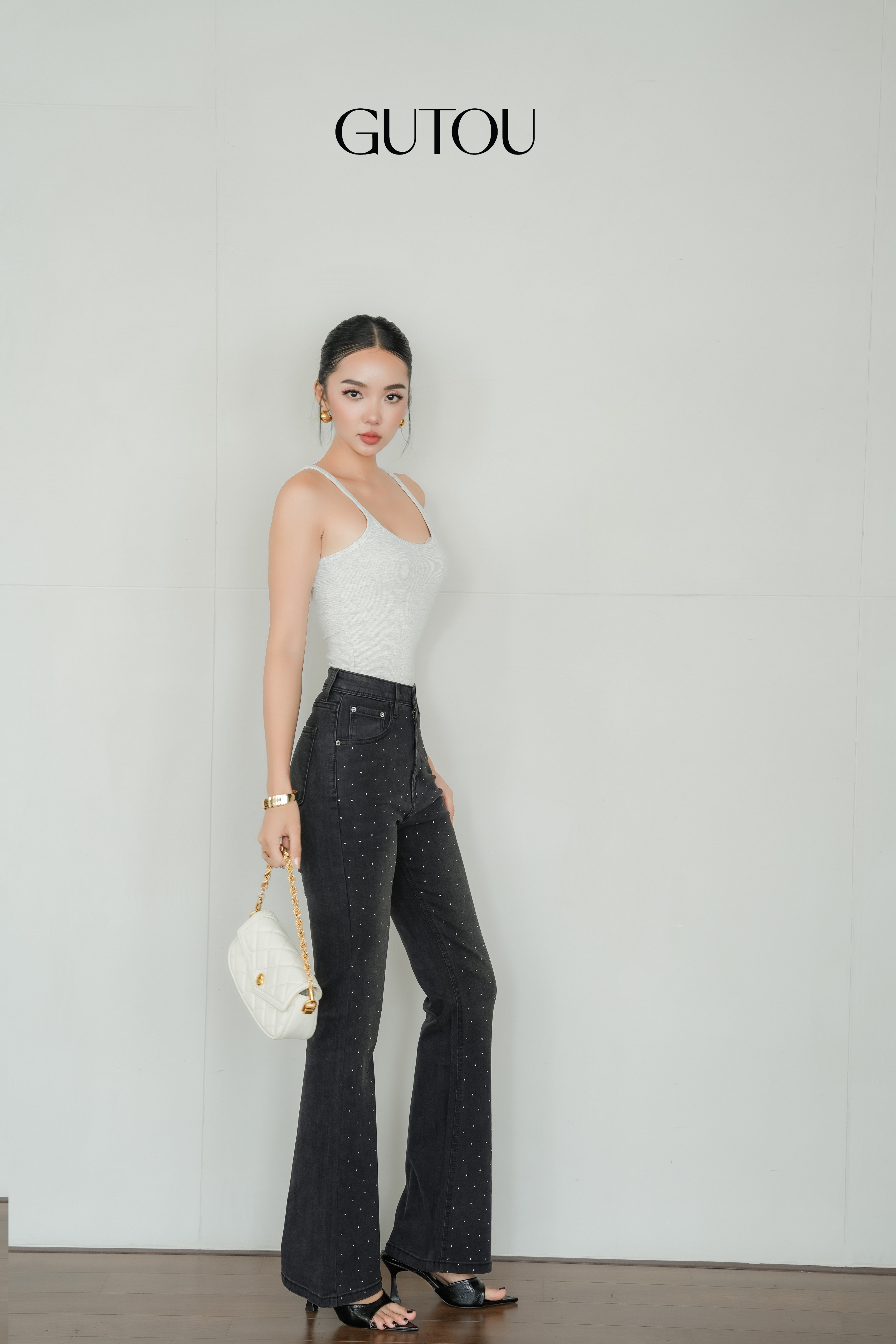 [GUTOU] Quần Jean Bass Đính Đá Crystal_thumbnail_5