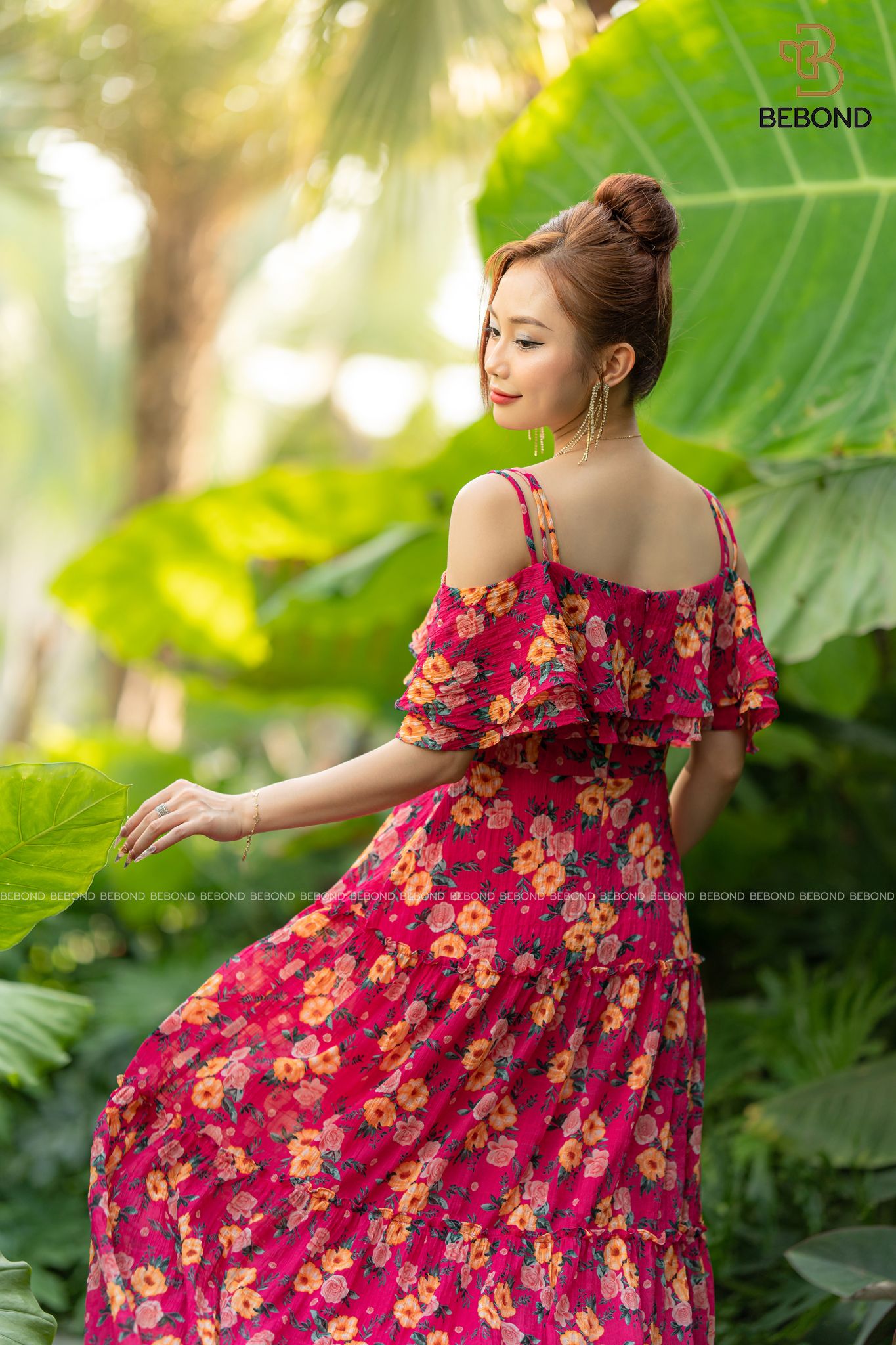 ĐẦM LỤA HỒNG HOA MƯỜI GIỜ- SUNNY DRESS_thumbnail_4