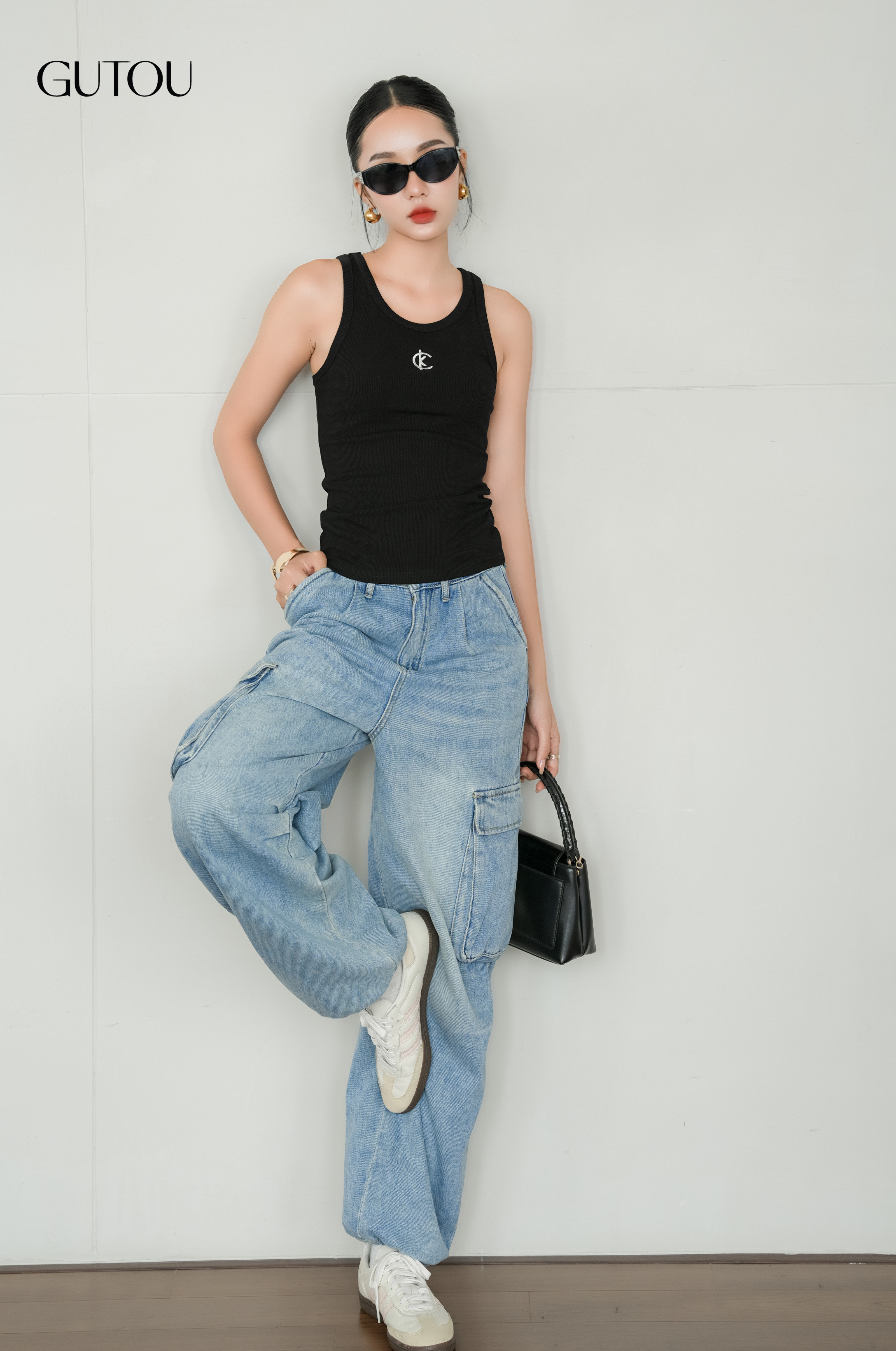 [GUTOU] Quần Jean Baggy Uni Jogger