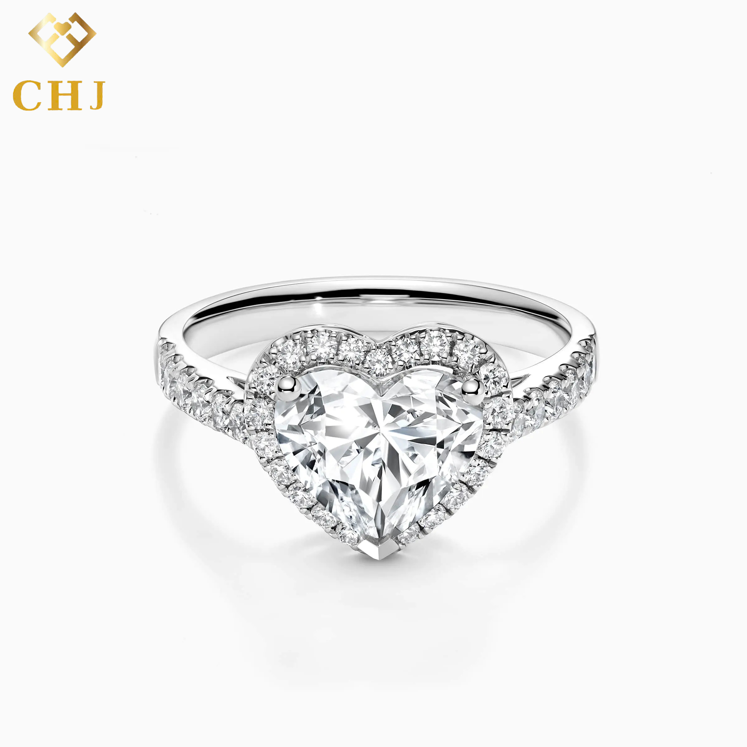 Nhẫn Cầu Hôn Kim Cương Halo CHJ002