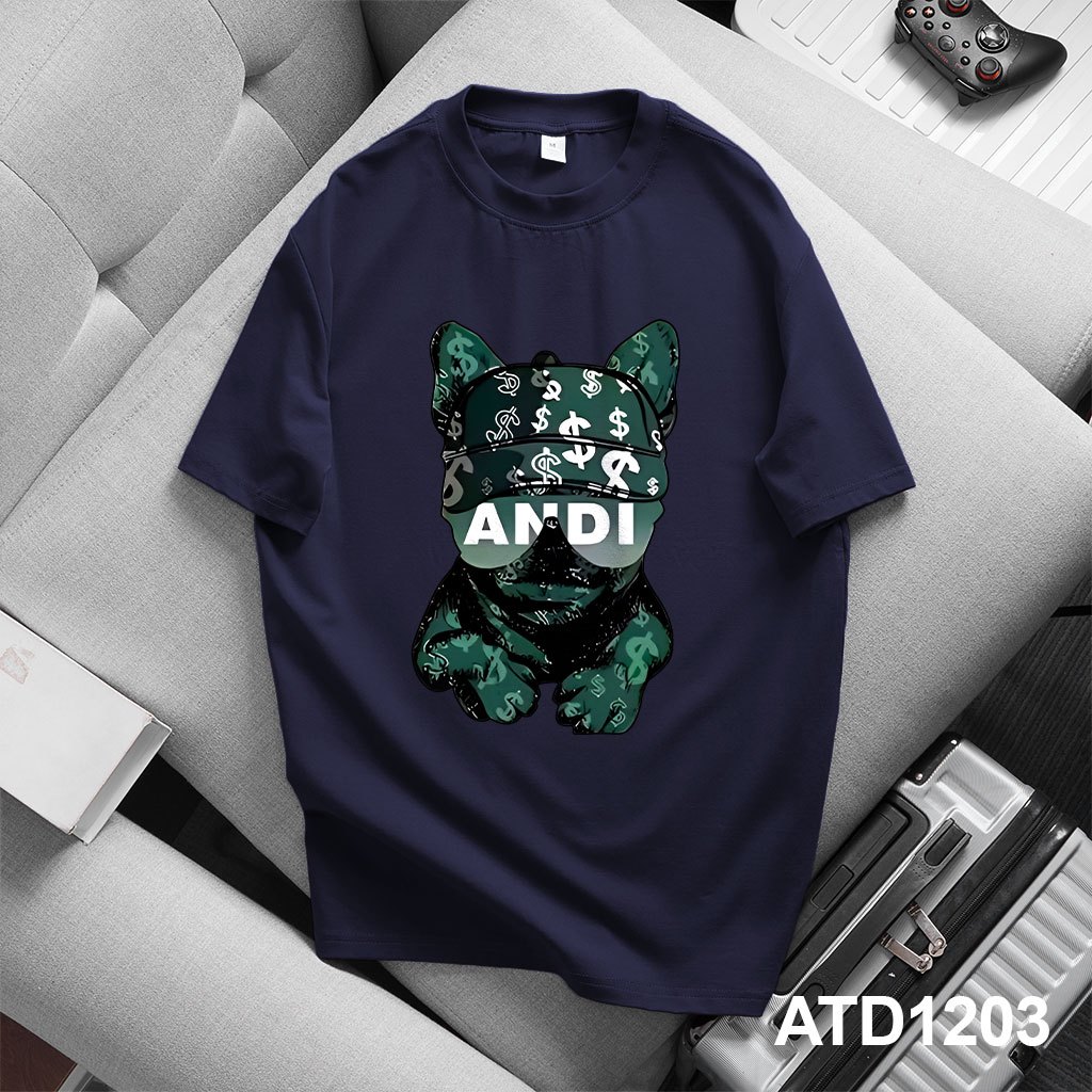 Áo thun nam form rộng ATD1203 Miucho Iconic tay ngắn vải cotton cổ tròn in artwork_thumbnail_1