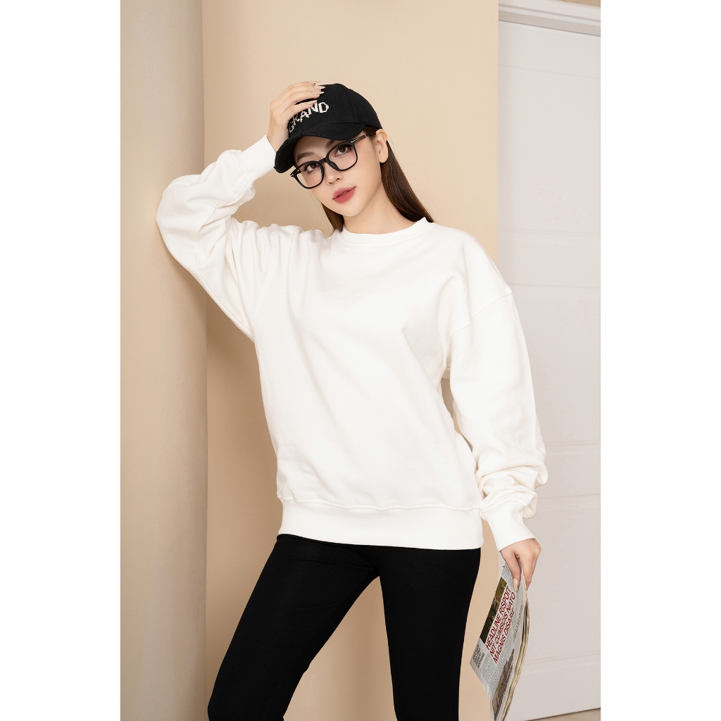 Áo sweater nữ dáng rộng dày - Áo nỉ thu đông unisex local brand -  Loza G0089_thumbnail_21