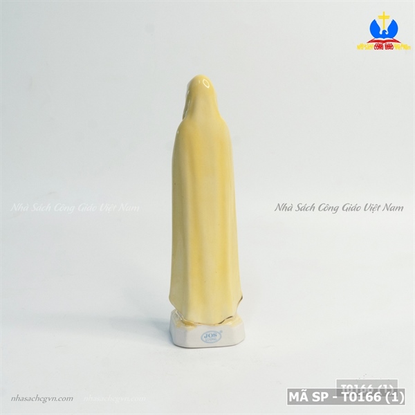 Tượng sứ Đức Mẹ Hoa Hồng 12cm (áo vàng) ✔_thumbnail_1