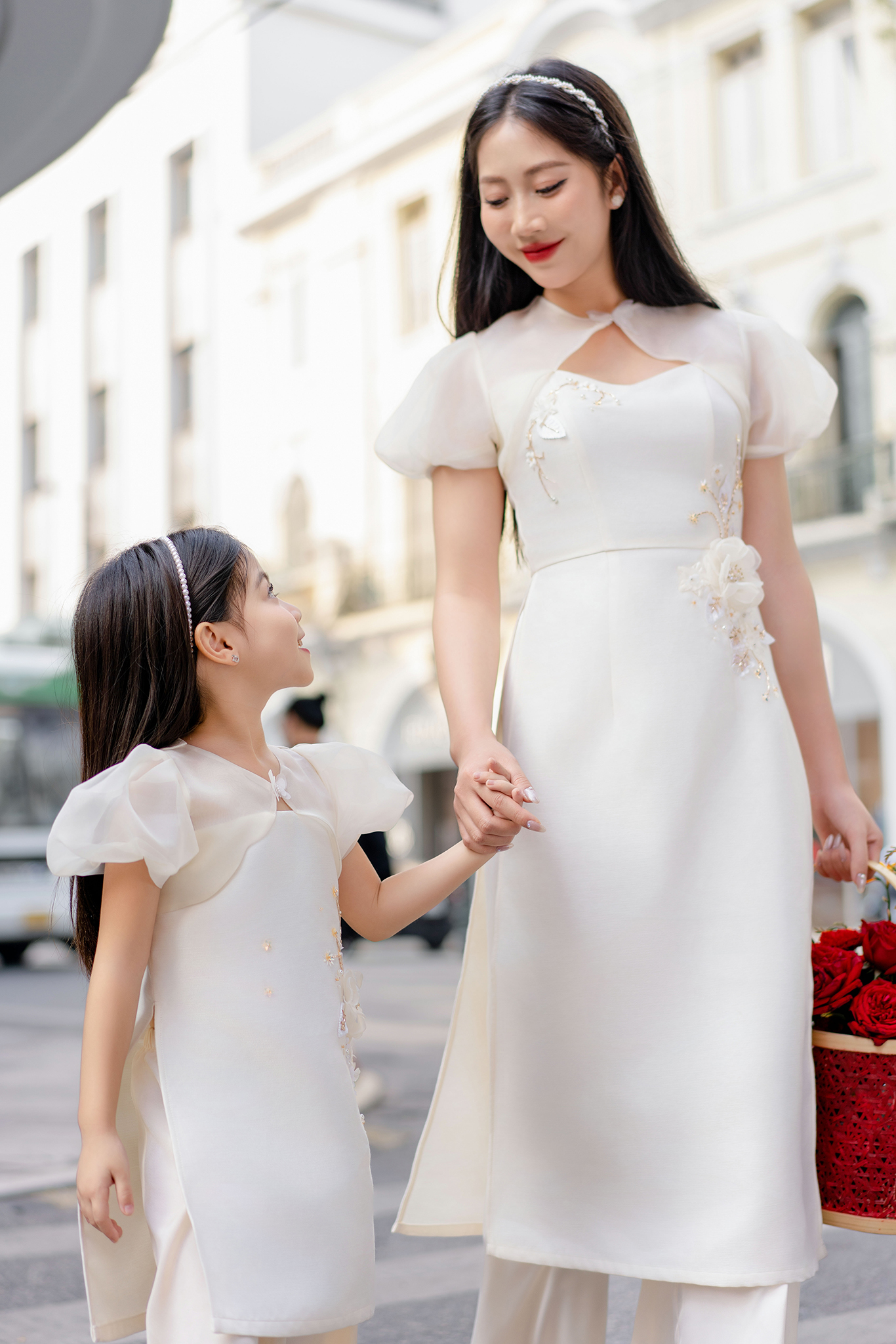 Áo dài Nhã Kỳ mẹ